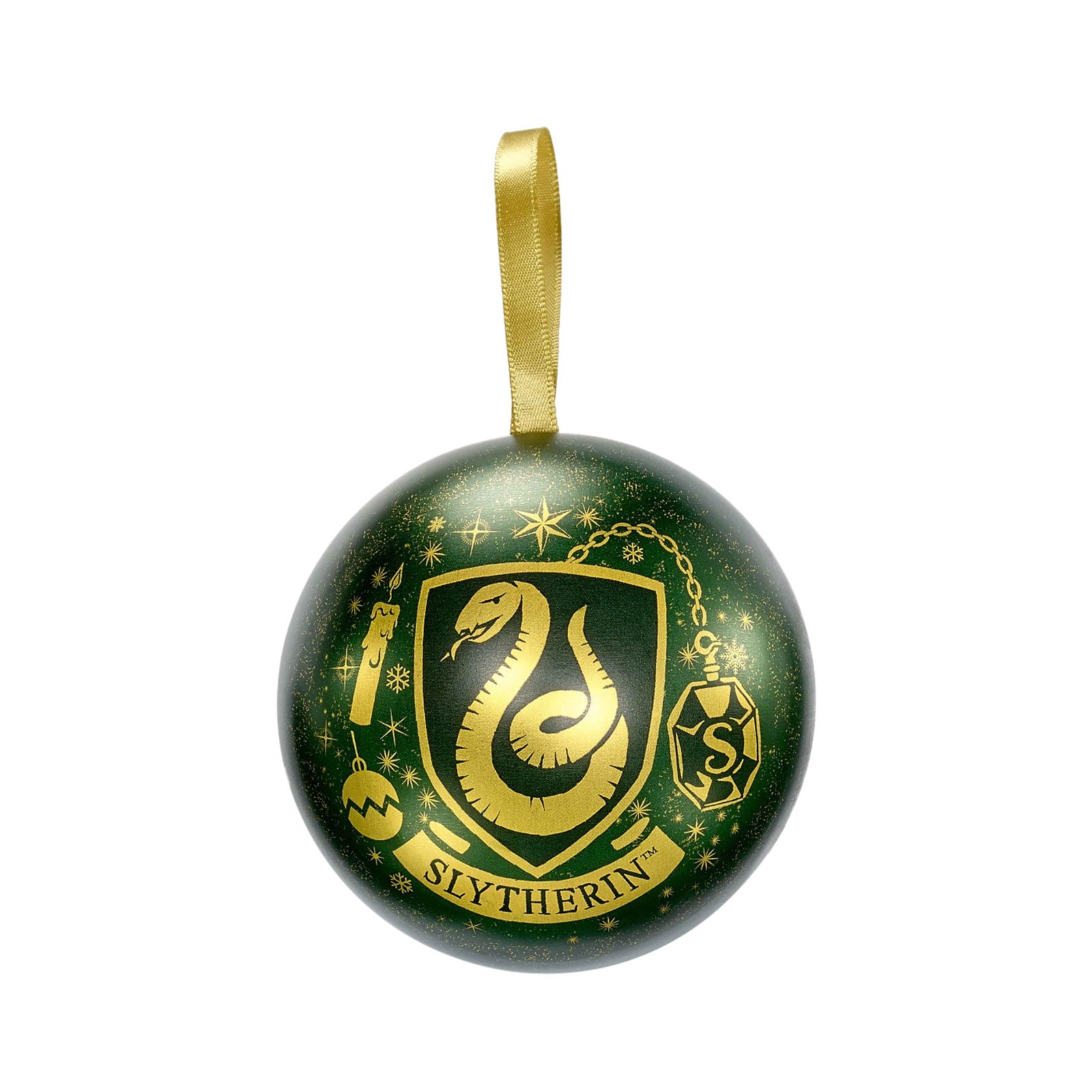 Product image Harry Potter - Christmas Bauble with Slytherin Crest Necklace
