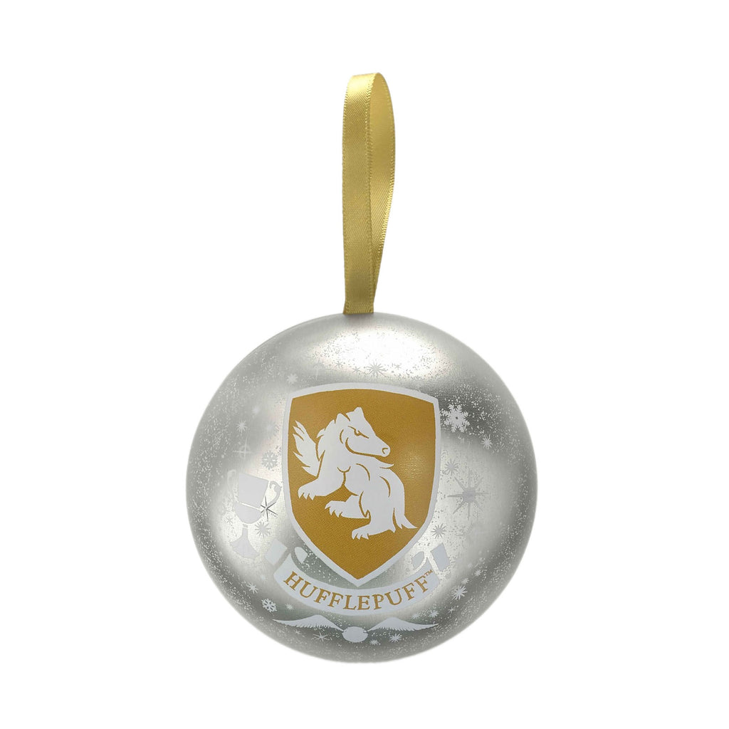 Image produit Harry Potter - Boule de Noël avec collier blason Hufflepuff