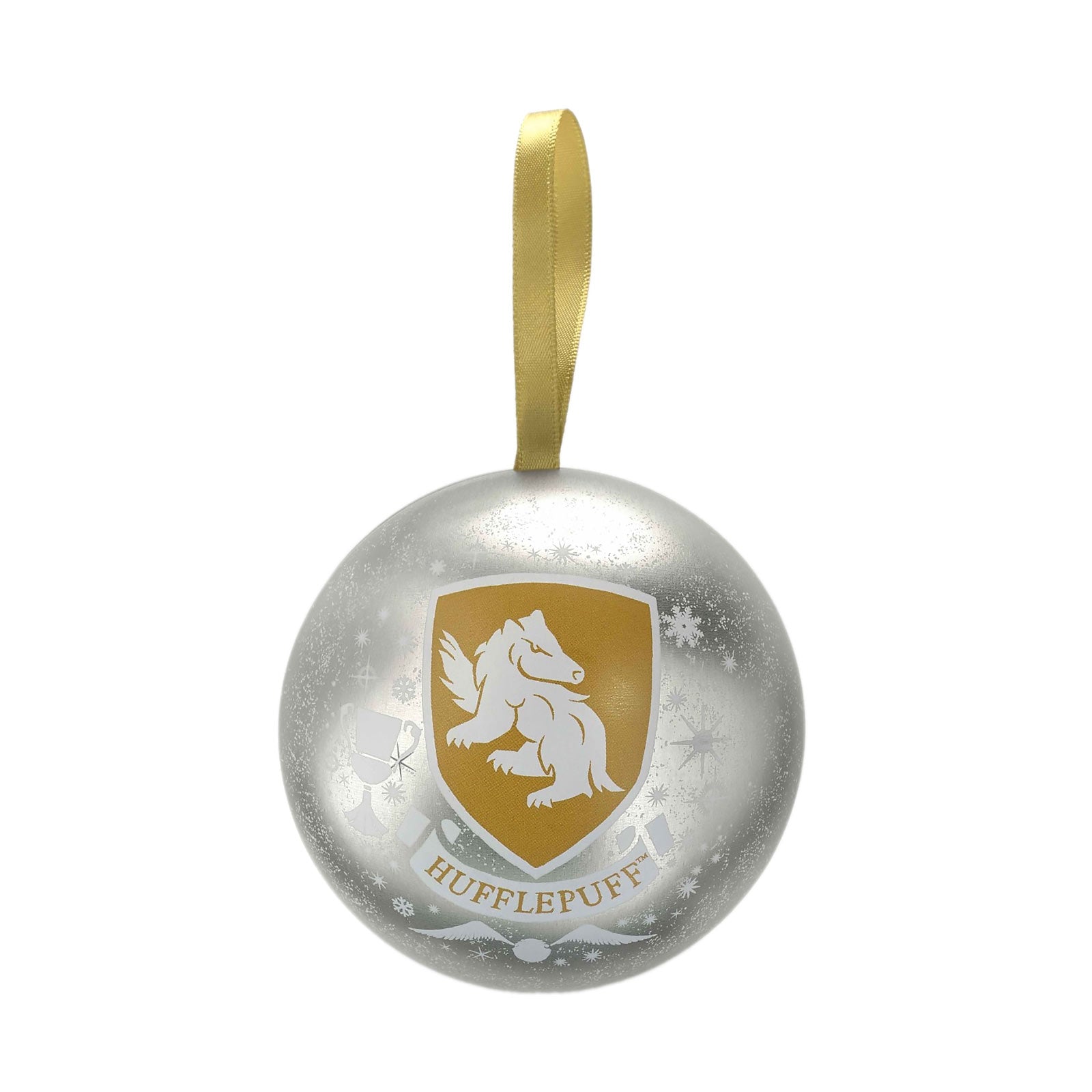 Image produit Harry Potter - Boule de Noël avec collier blason Hufflepuff