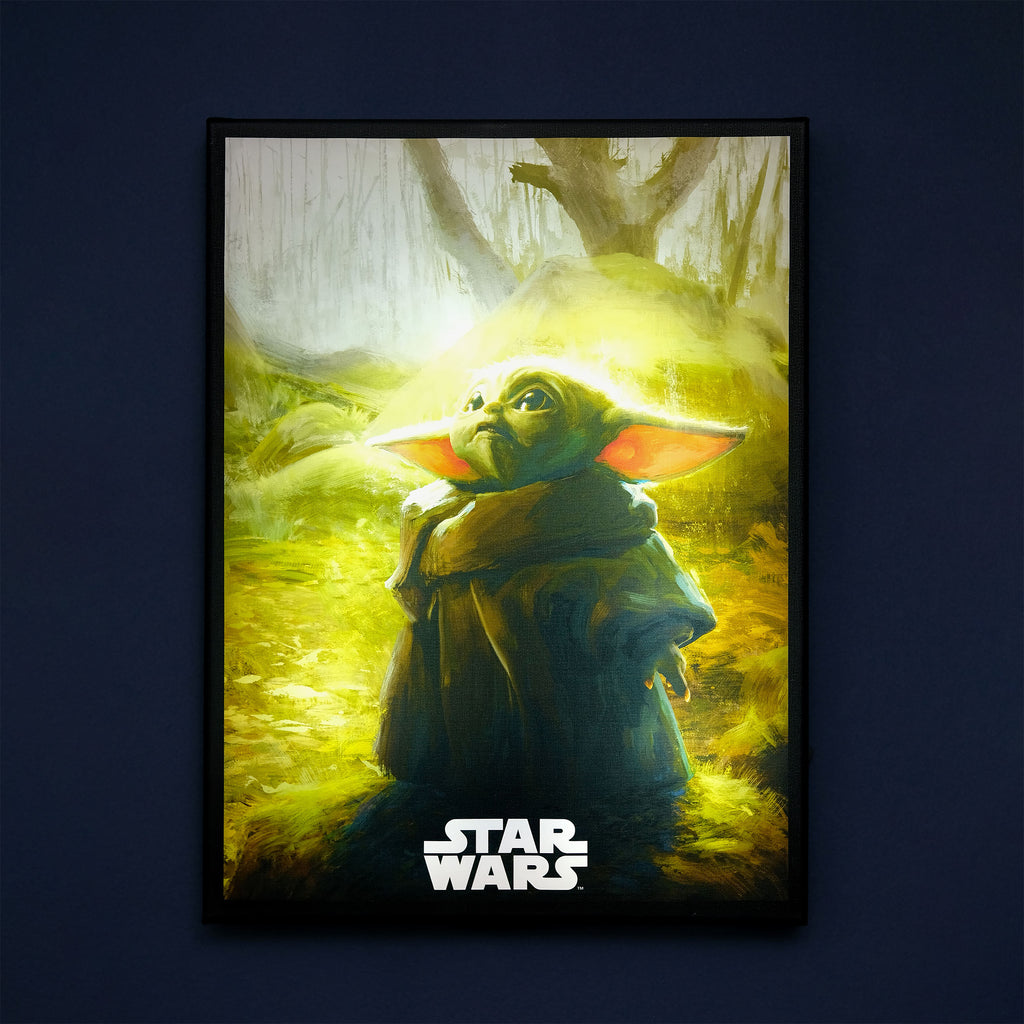 Image produit Tableau mural Grogu avec lumière - Star Wars The Mandalorian