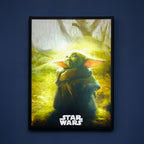 Image produit Tableau mural Grogu avec lumière - Star Wars The Mandalorian