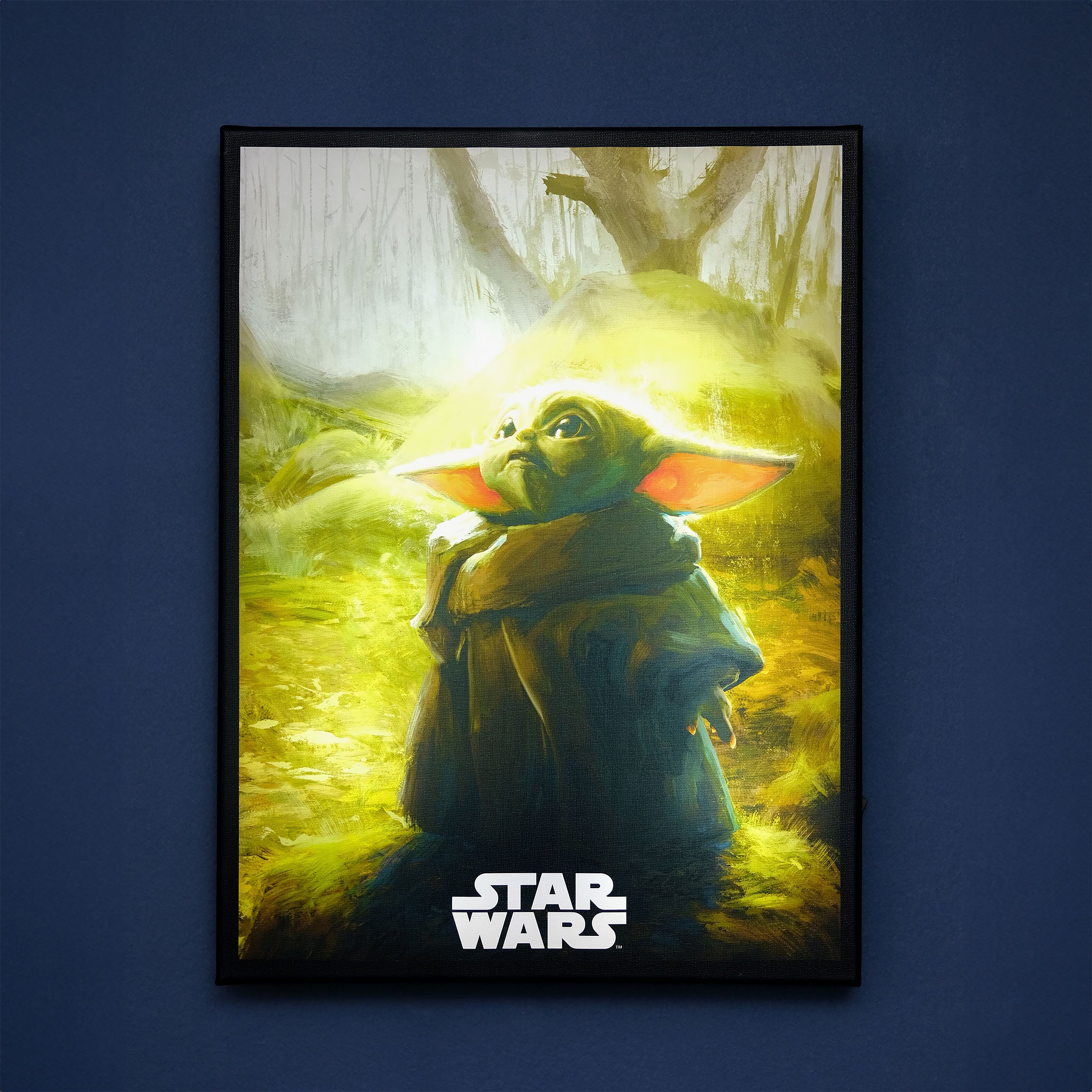 Image produit Tableau mural Grogu avec lumière - Star Wars The Mandalorian