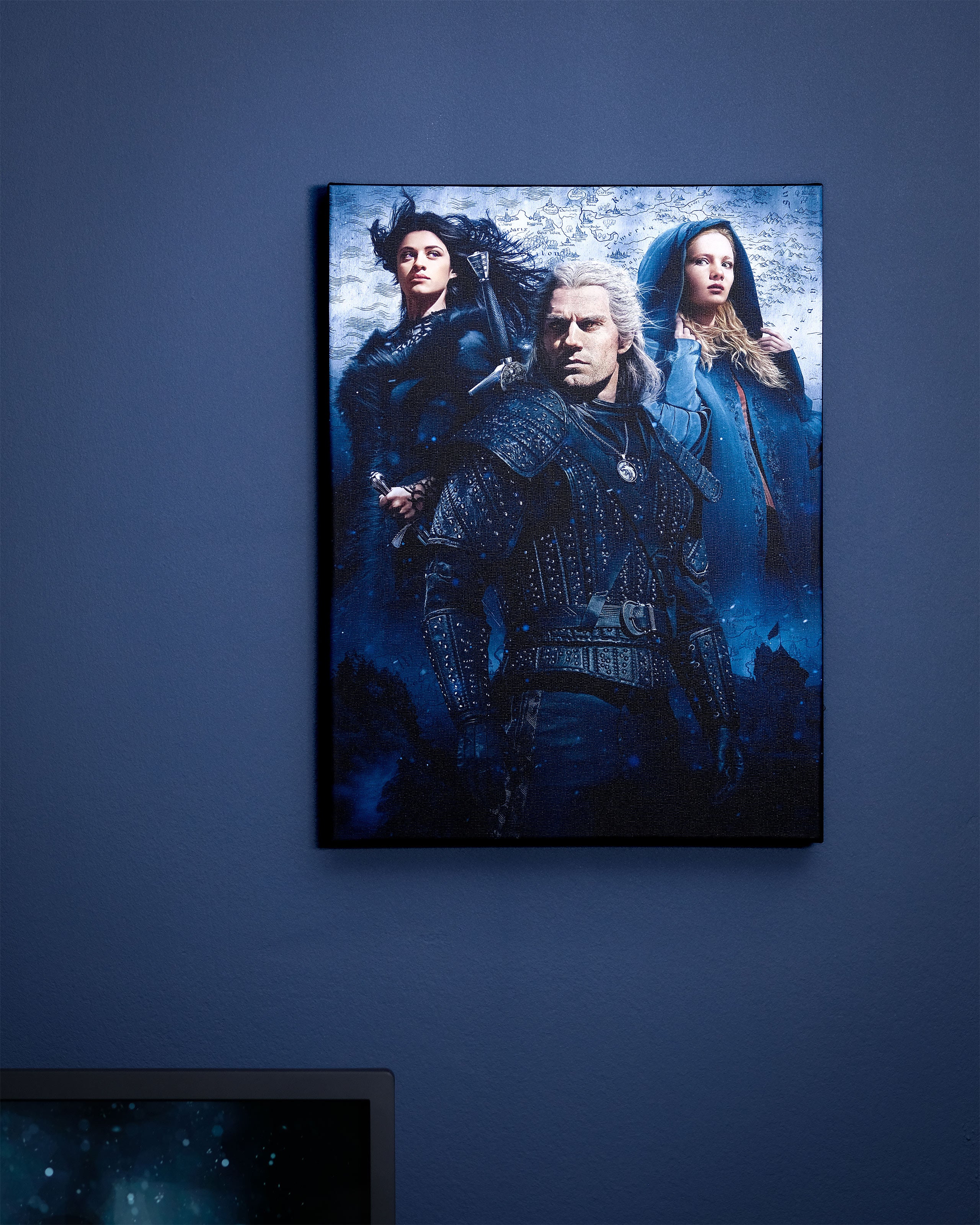 Image produit Witcher - Ciri, Yennefer & Geralt Tableau mural avec lumière