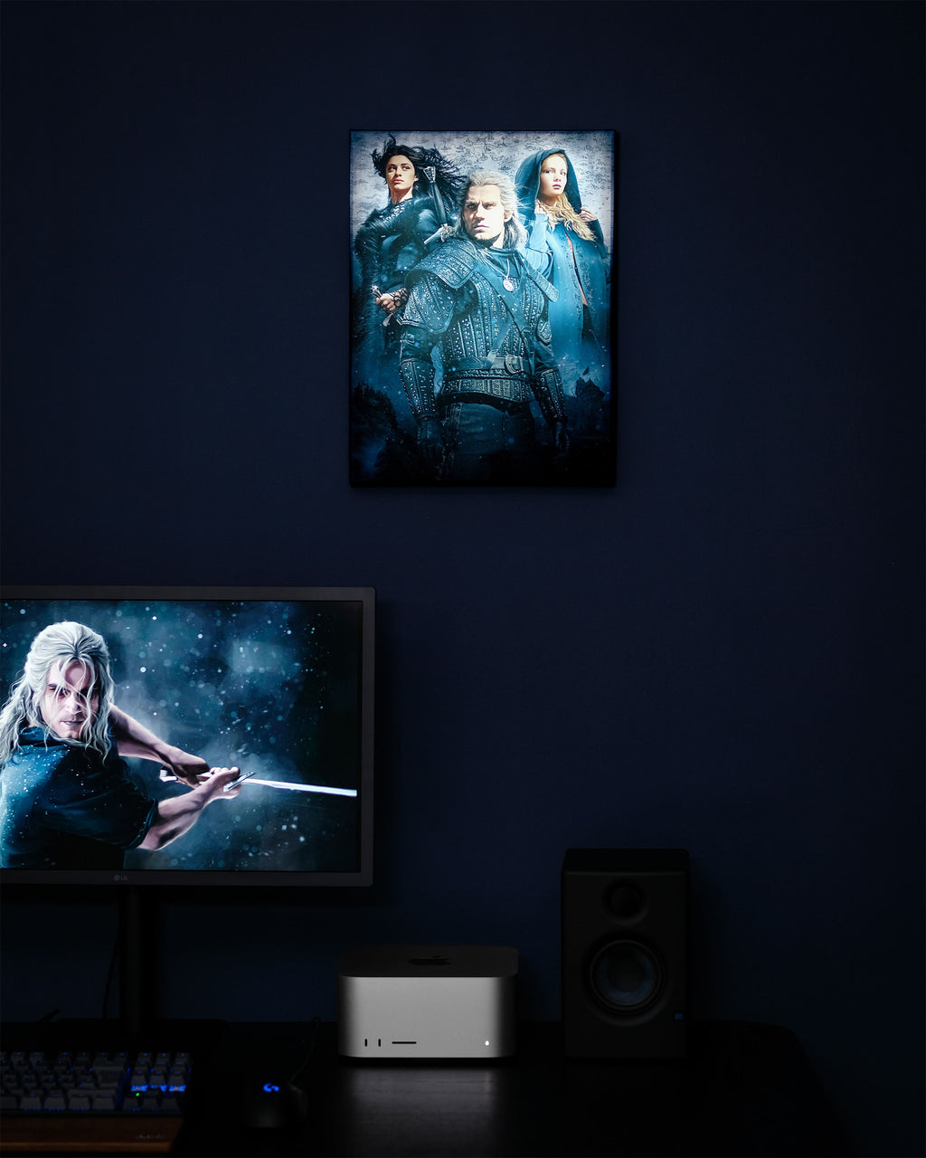 Image produit Witcher - Ciri, Yennefer & Geralt Tableau mural avec lumière