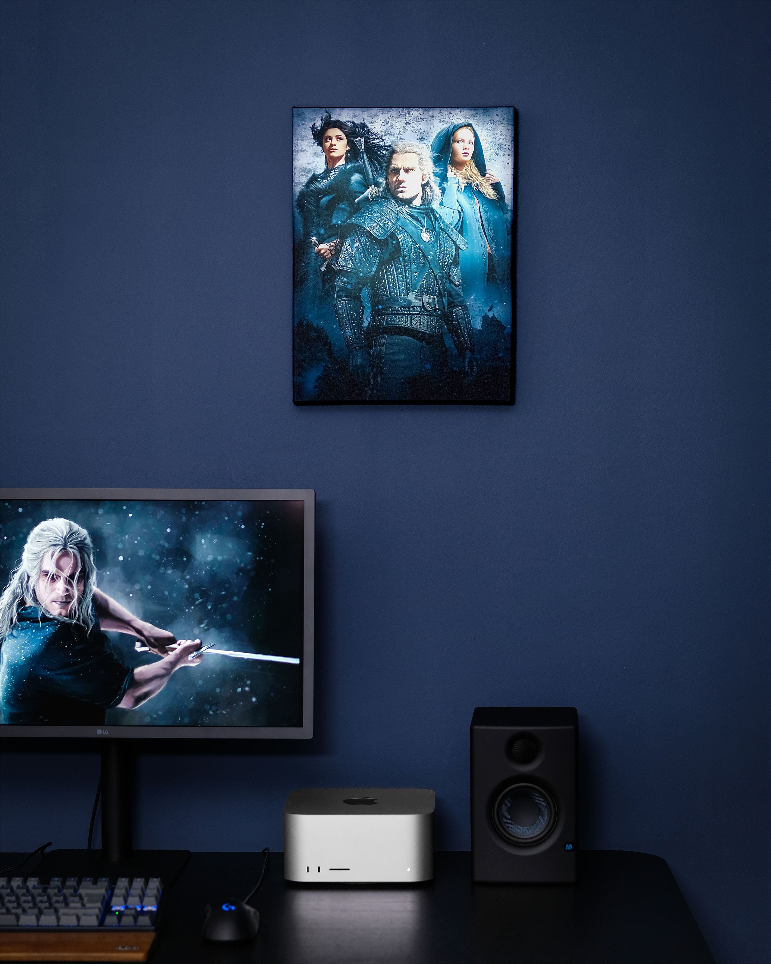 Image produit Witcher - Ciri, Yennefer & Geralt Tableau mural avec lumière