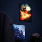 Image produit Tableau mural des secrets de Dumbledore avec lumière - Harry Potter