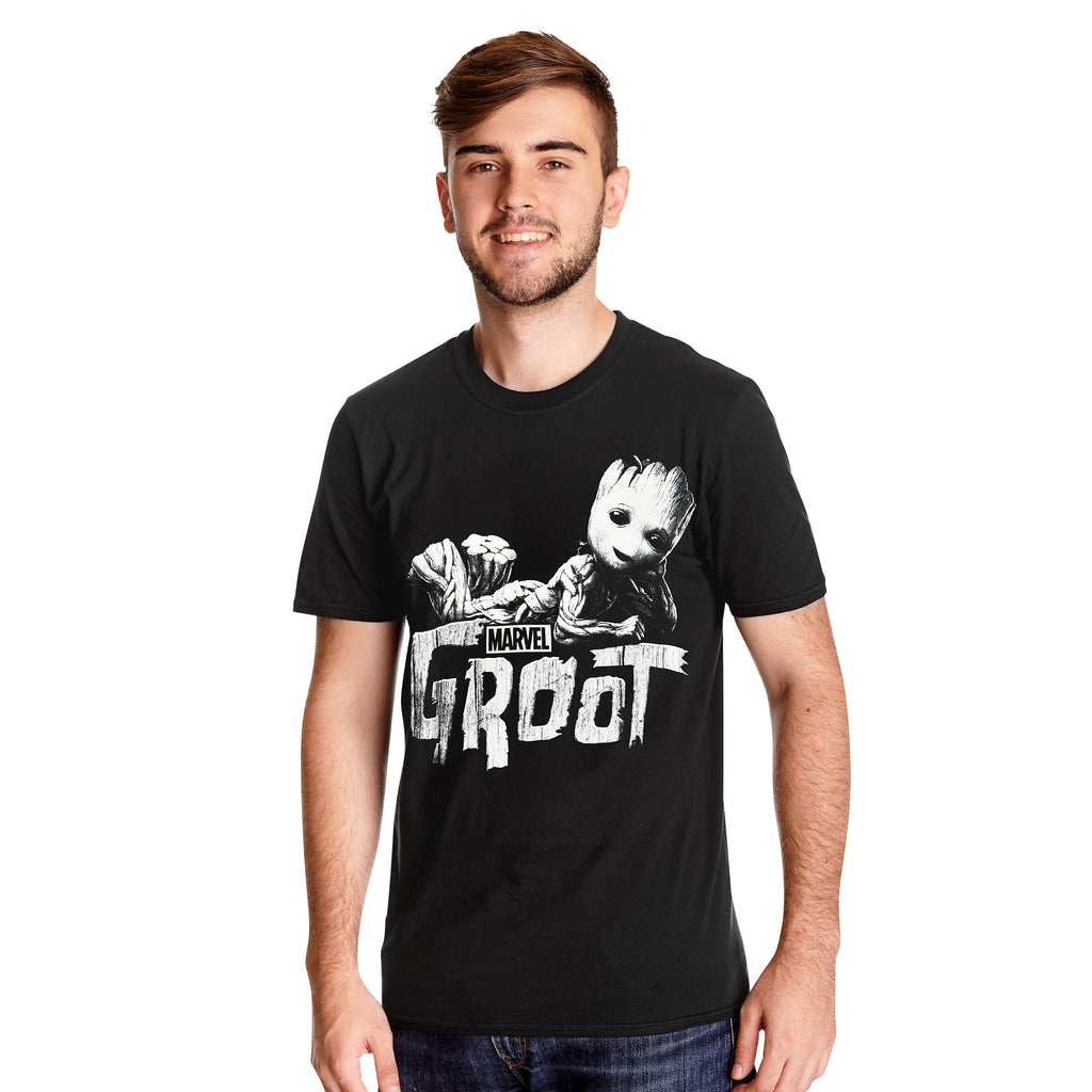 Image produit T-shirt Groot noir - Les Gardiens de la Galaxie