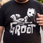 Image produit T-shirt Groot noir - Les Gardiens de la Galaxie