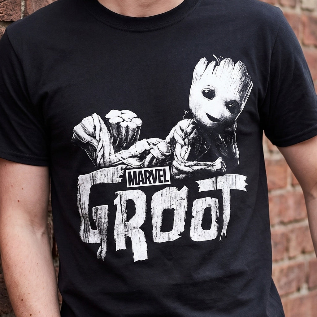 Image produit T-shirt Groot noir - Les Gardiens de la Galaxie
