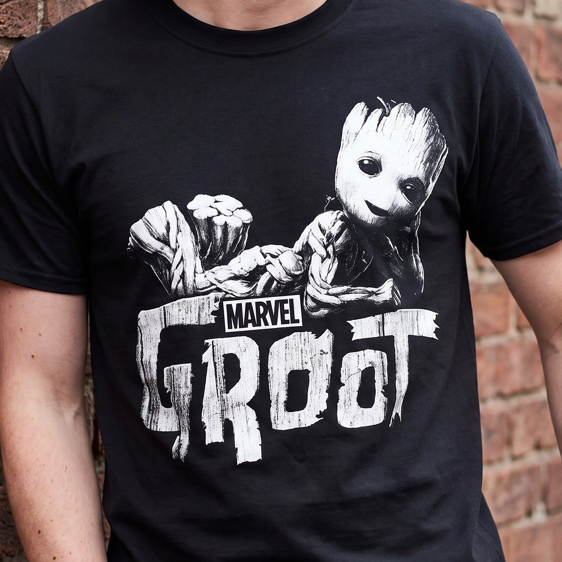 Image produit T-shirt Groot noir - Les Gardiens de la Galaxie
