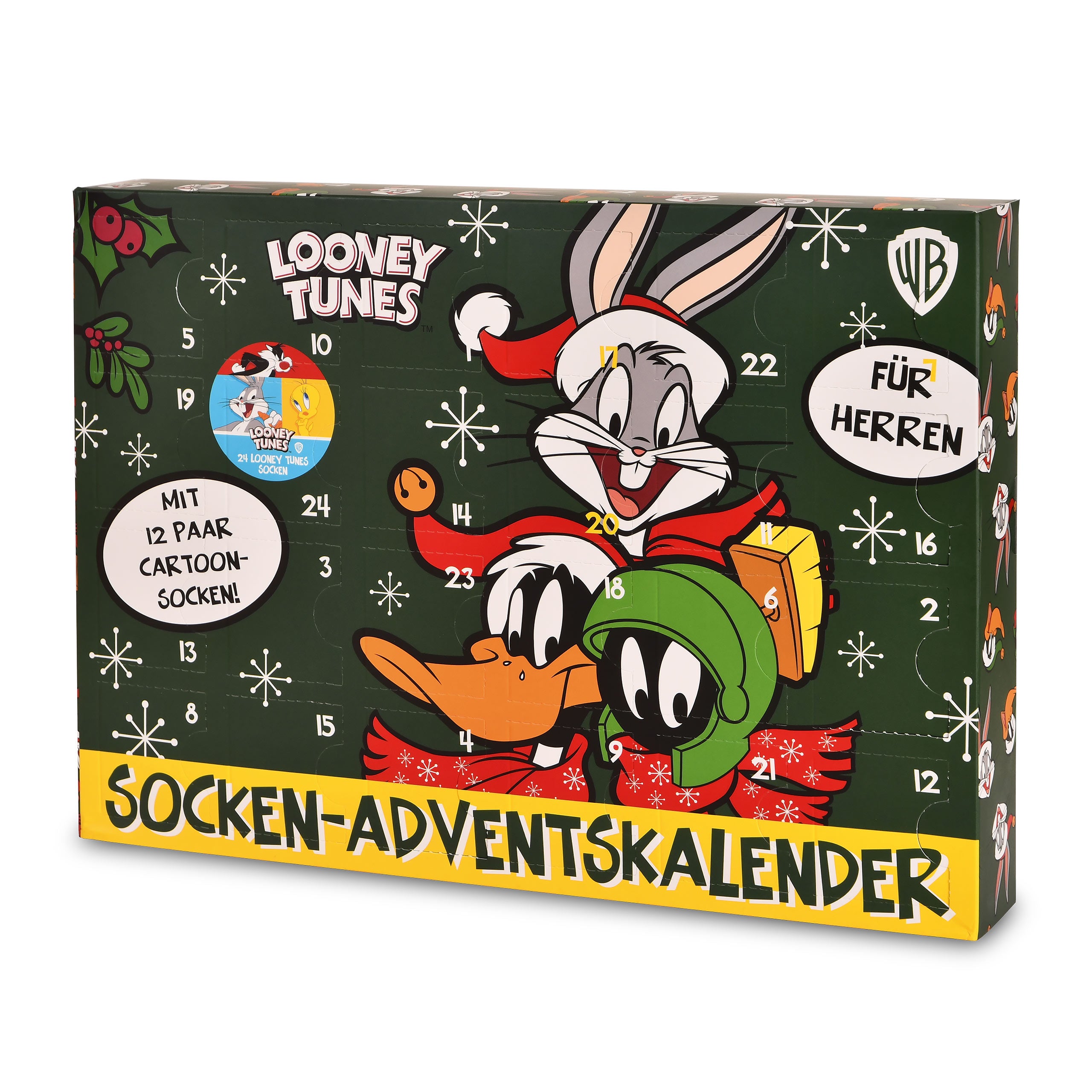 Image produit Looney Tunes - Calendrier de l'Avent de Chaussettes 42-46