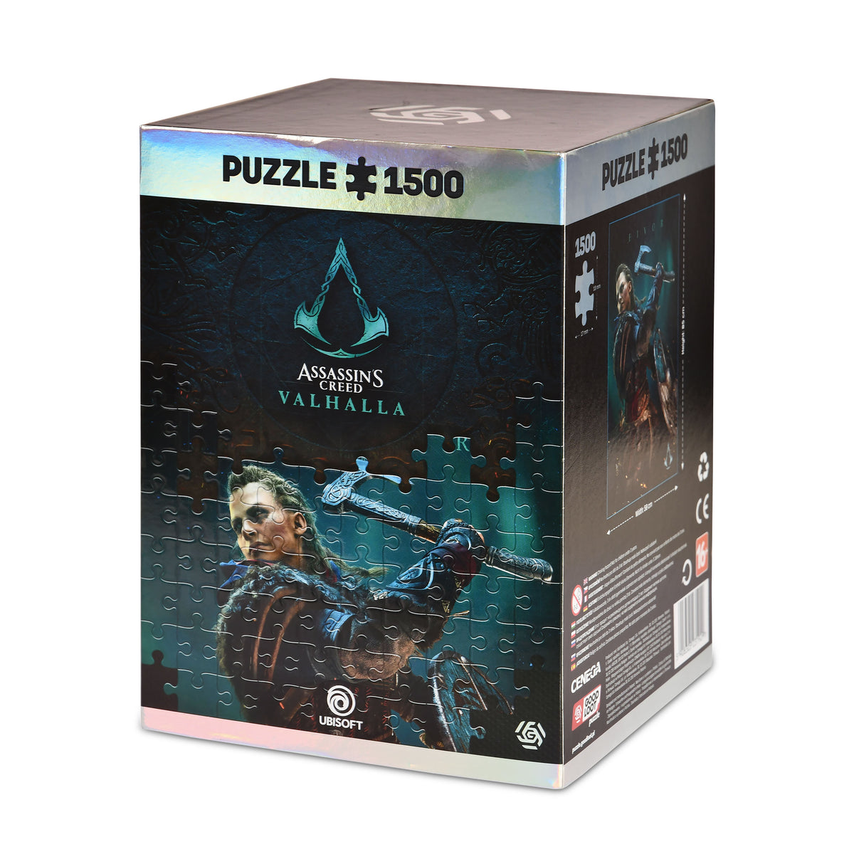 Image produit Assassin's Creed Valhalla - Puzzle Eivor avec sac en tissu logo