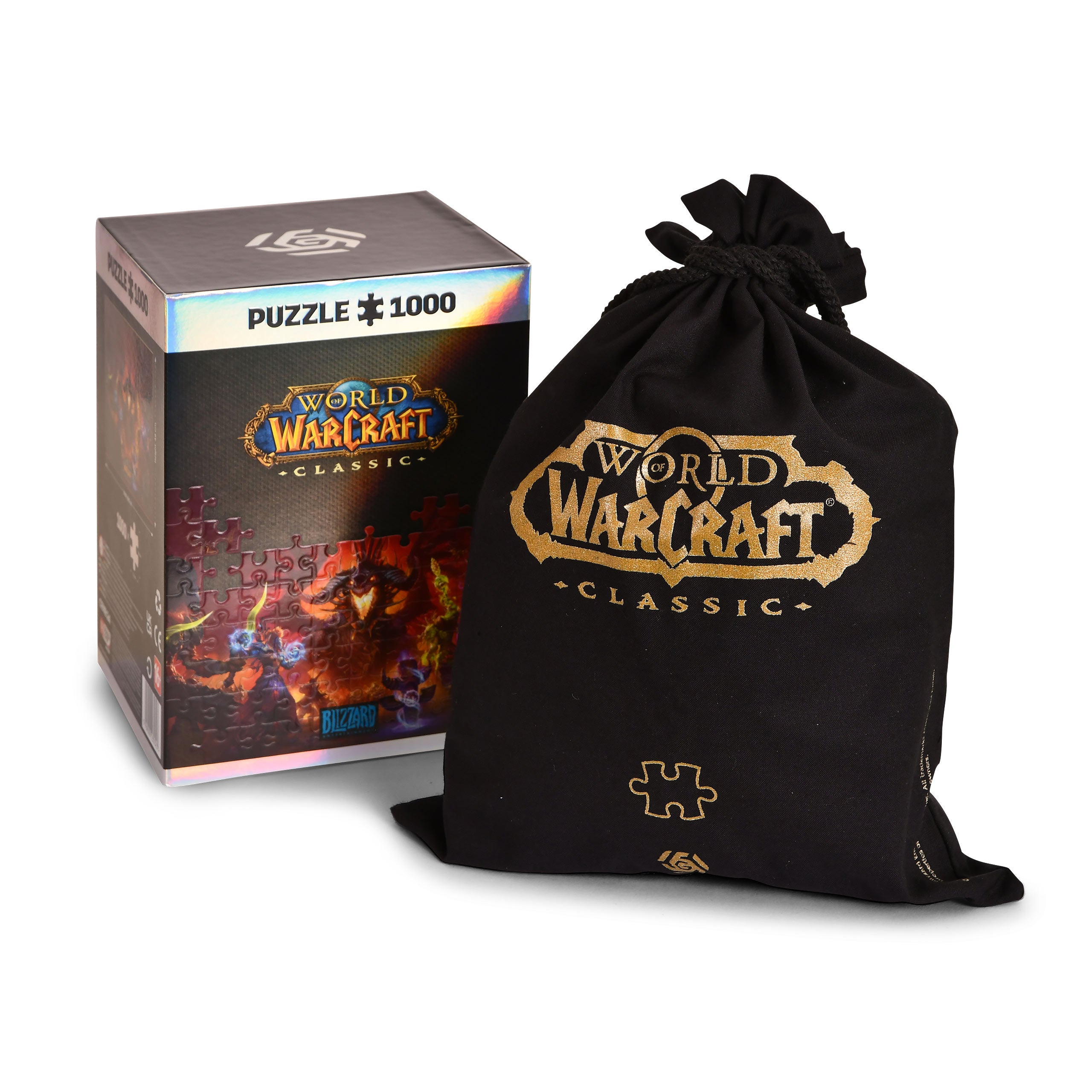 Image produit World of Warcraft - Puzzle Onyxia avec logo Sac en tissu