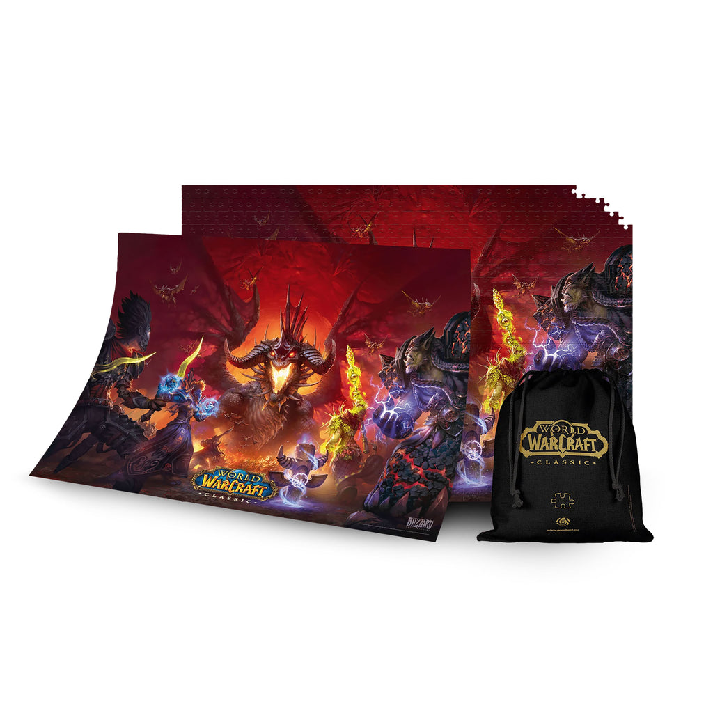 Image produit World of Warcraft - Puzzle Onyxia avec logo Sac en tissu