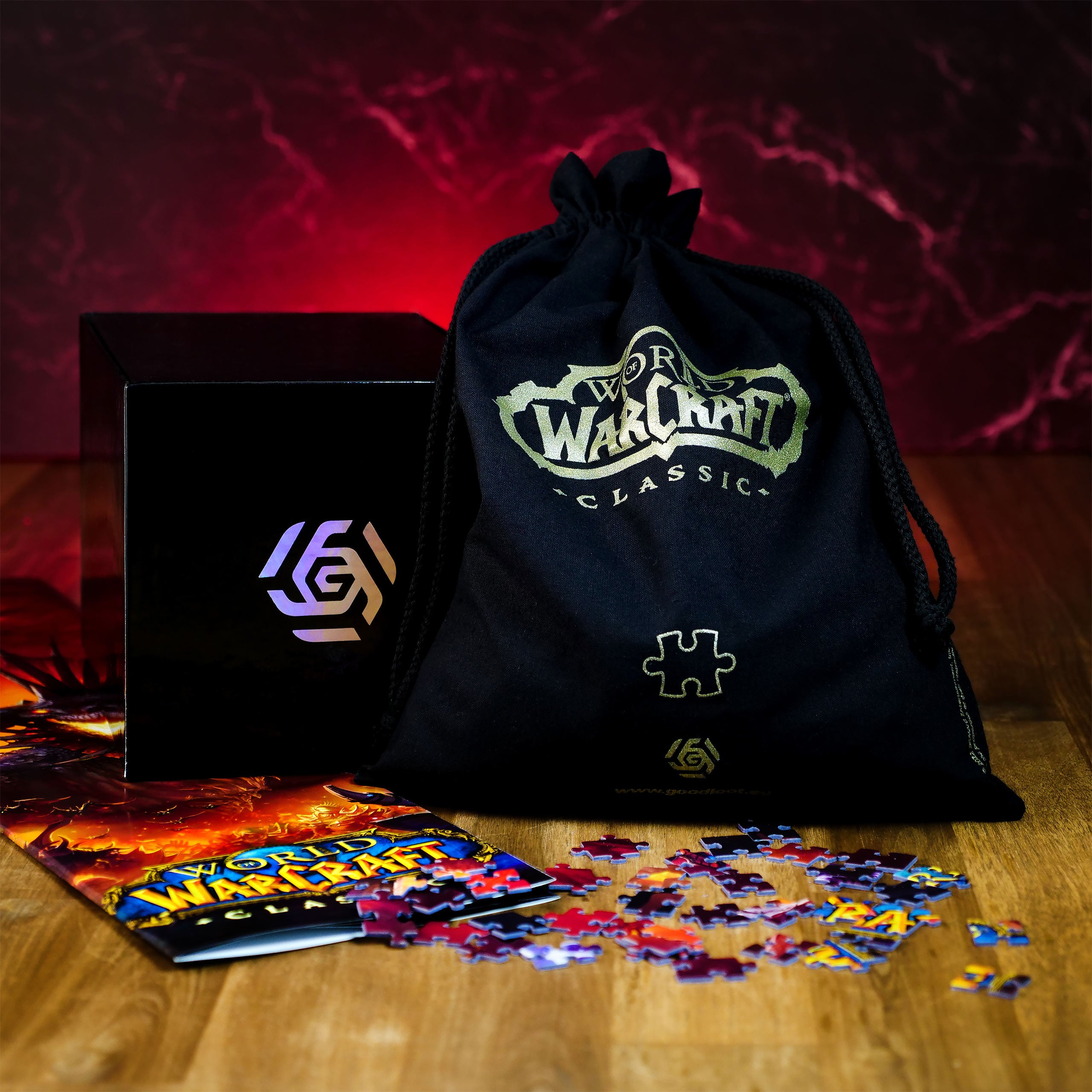 Image produit World of Warcraft - Puzzle Onyxia avec logo Sac en tissu