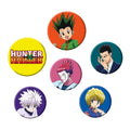 Image produit Hunter x Hunter - Ensemble de boutons de personnages 6 pièces