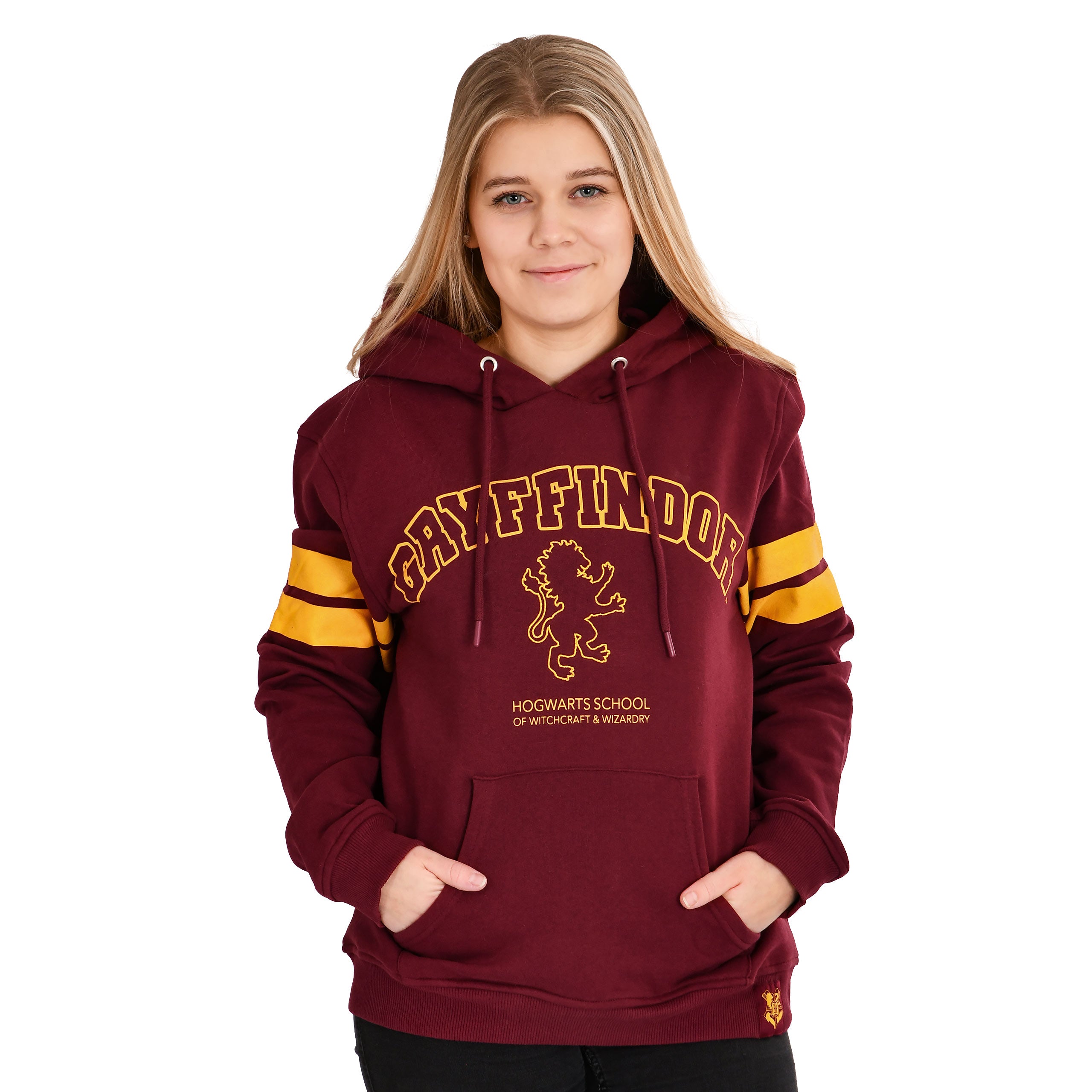Image produit Harry Potter - Sweat à capuche rouge avec blason Gryffondor