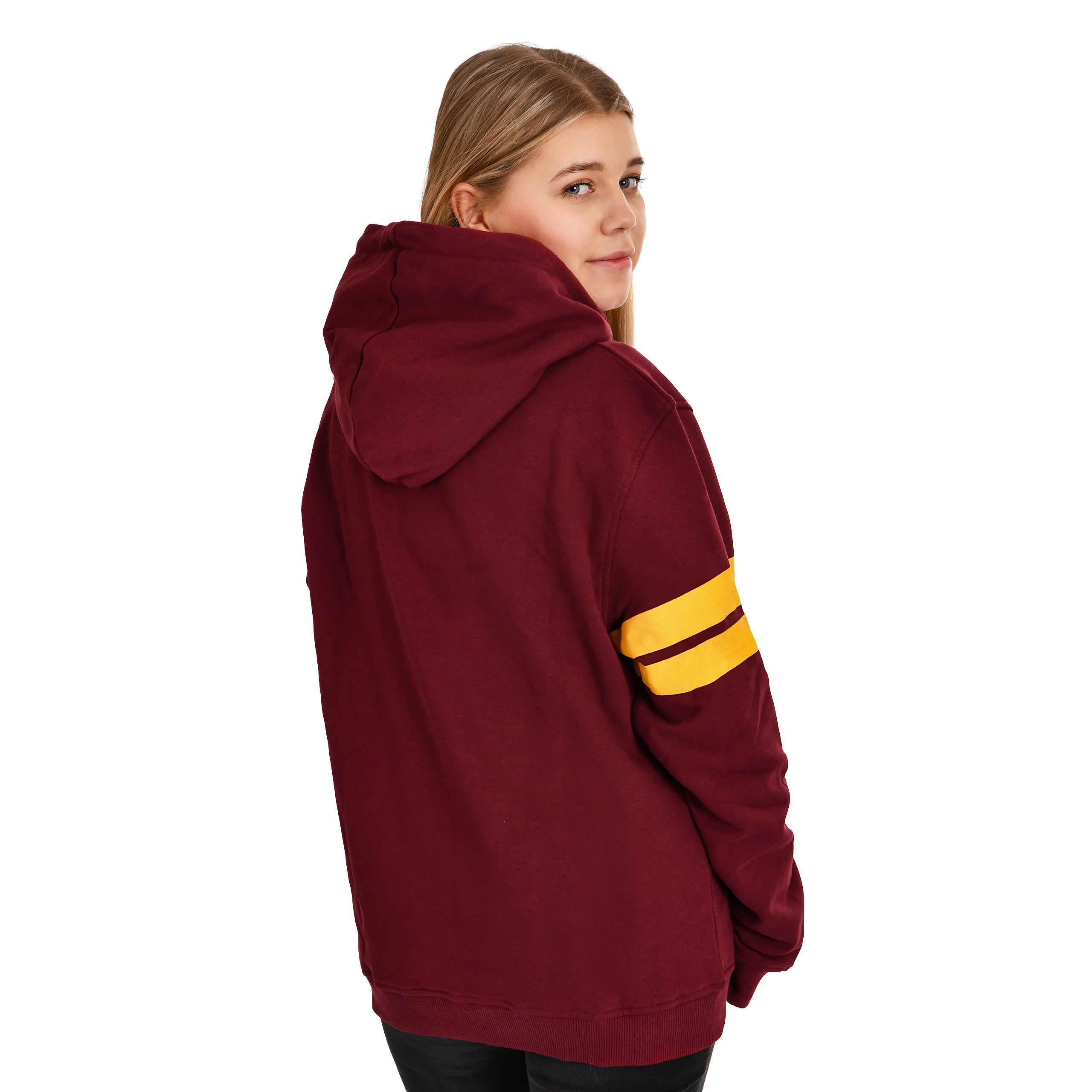 Image produit Harry Potter - Sweat à capuche rouge avec blason Gryffondor