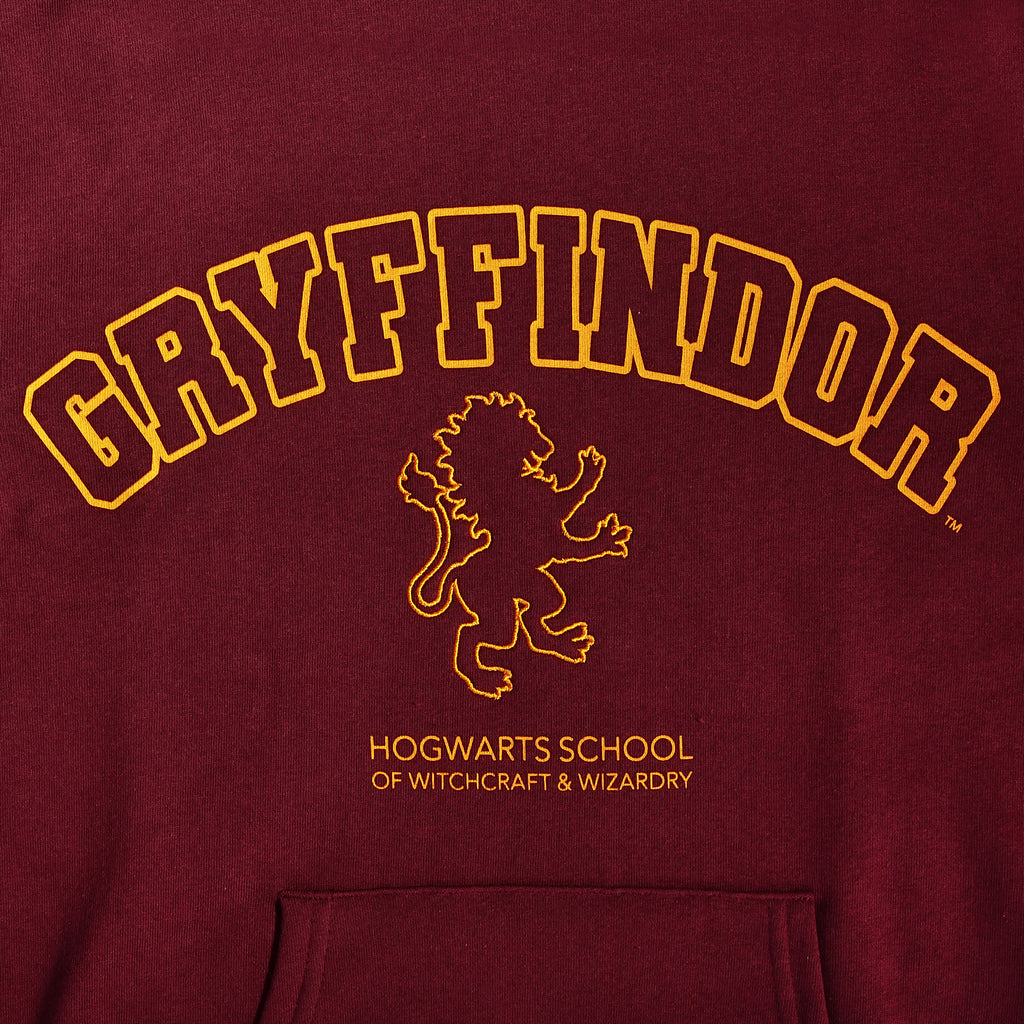 Image produit Harry Potter - Sweat à capuche rouge avec blason Gryffondor
