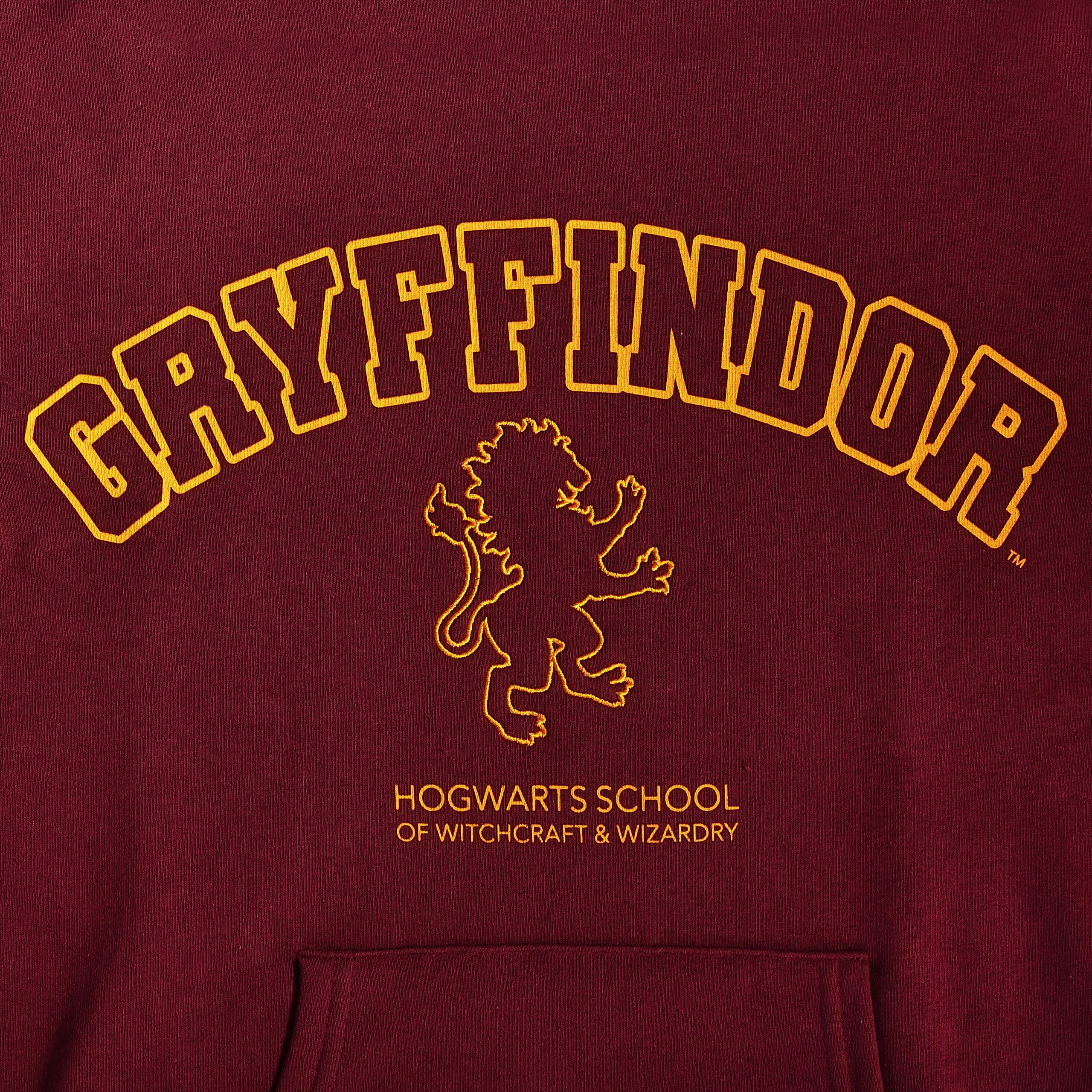 Image produit Harry Potter - Sweat à capuche rouge avec blason Gryffondor