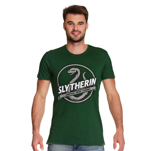 Image produit T-shirt vert valeurs de la maison Slytherin - Harry Potter