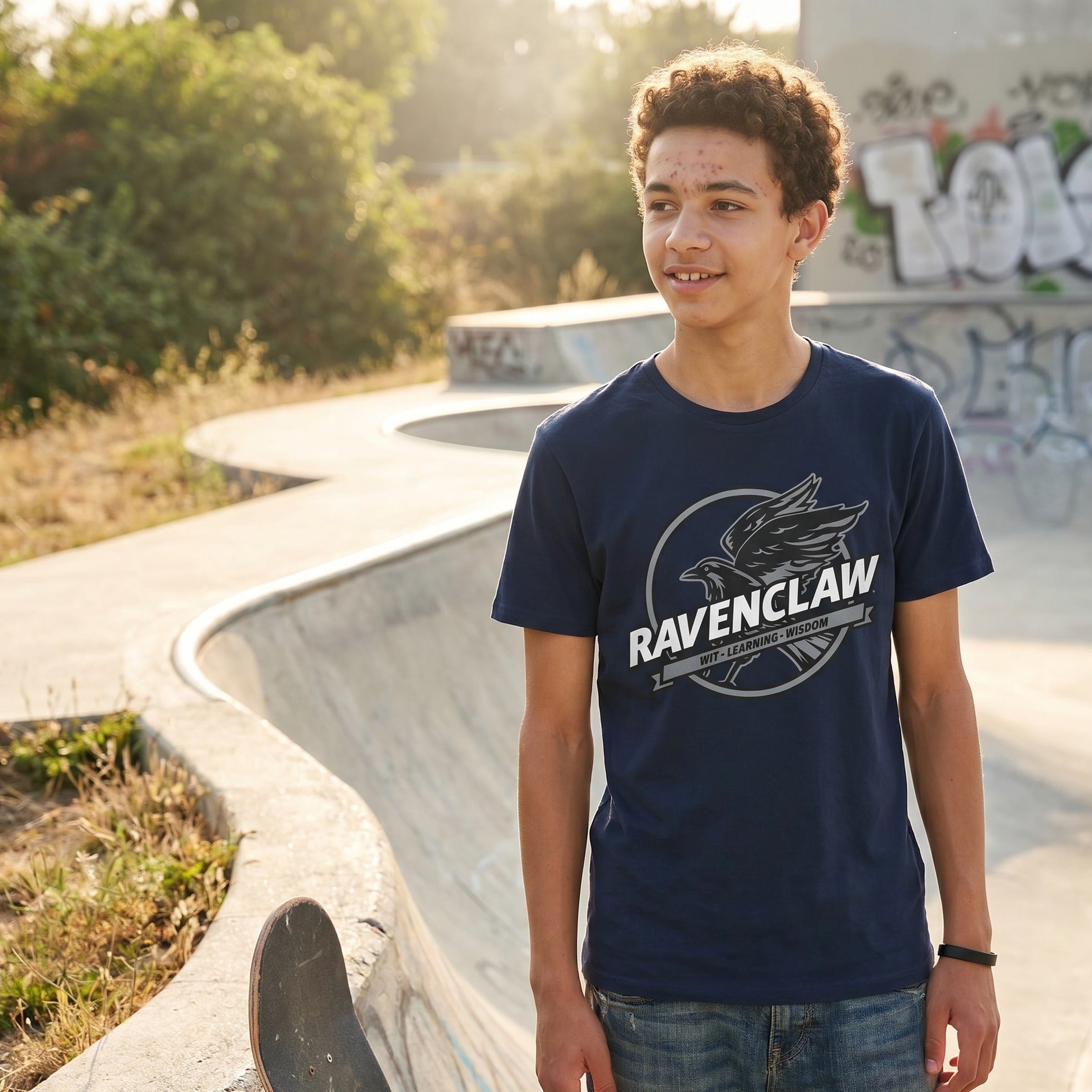 Image produit T-shirt bleu valeurs de la maison Ravenclaw - Harry Potter
