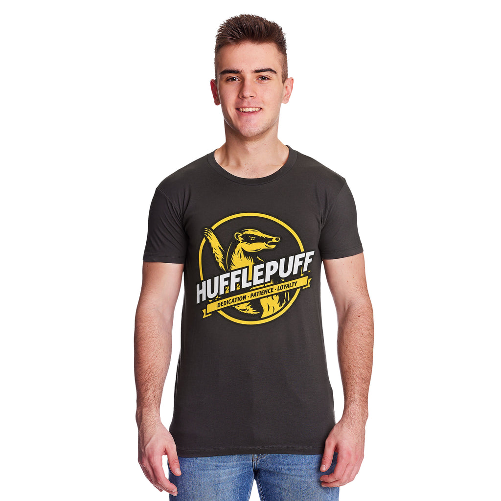 Product image Hufflepuff House Values T-Shirt Grey - Harry Potter
