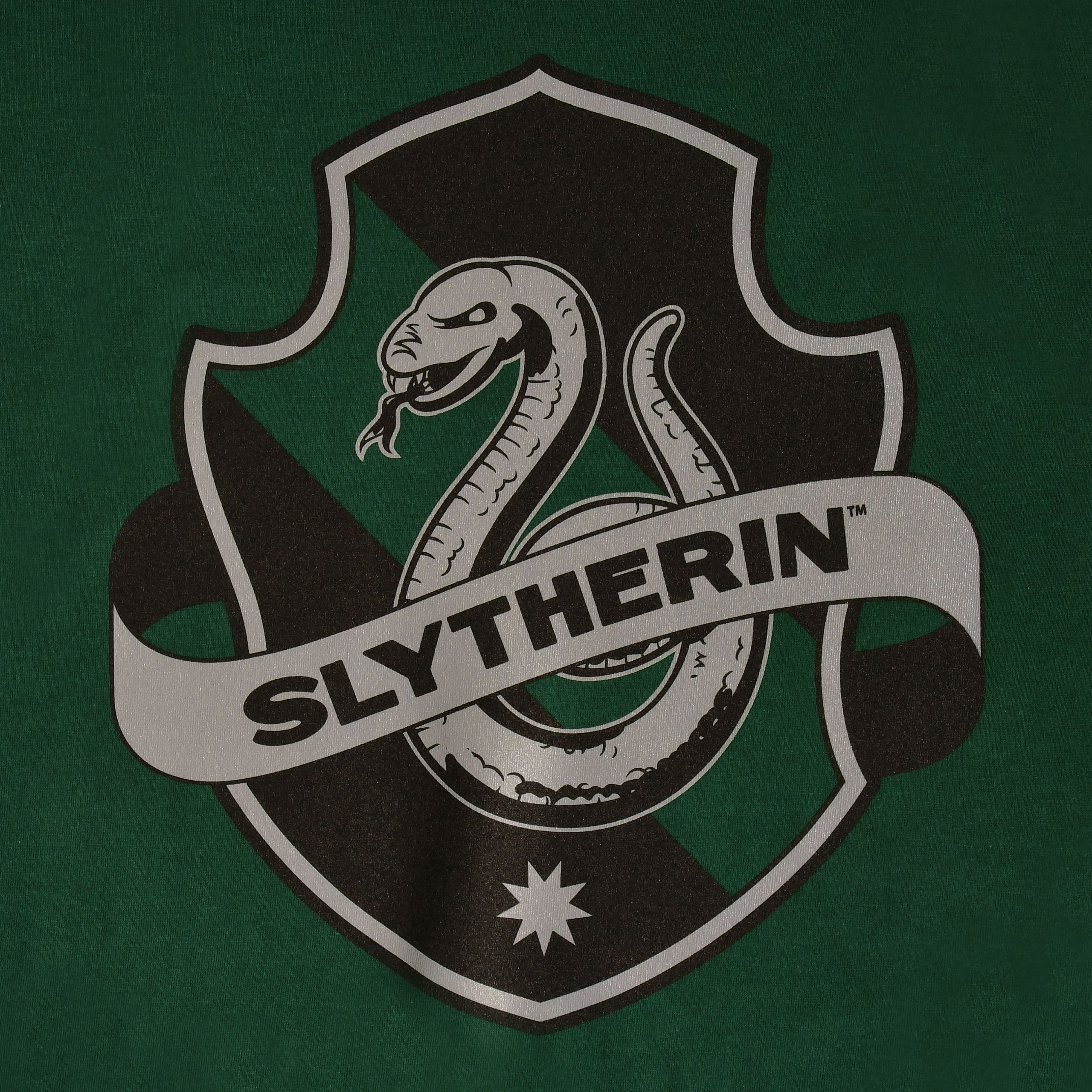 Image produit T-shirt vert avec logo Slytherin - Harry Potter