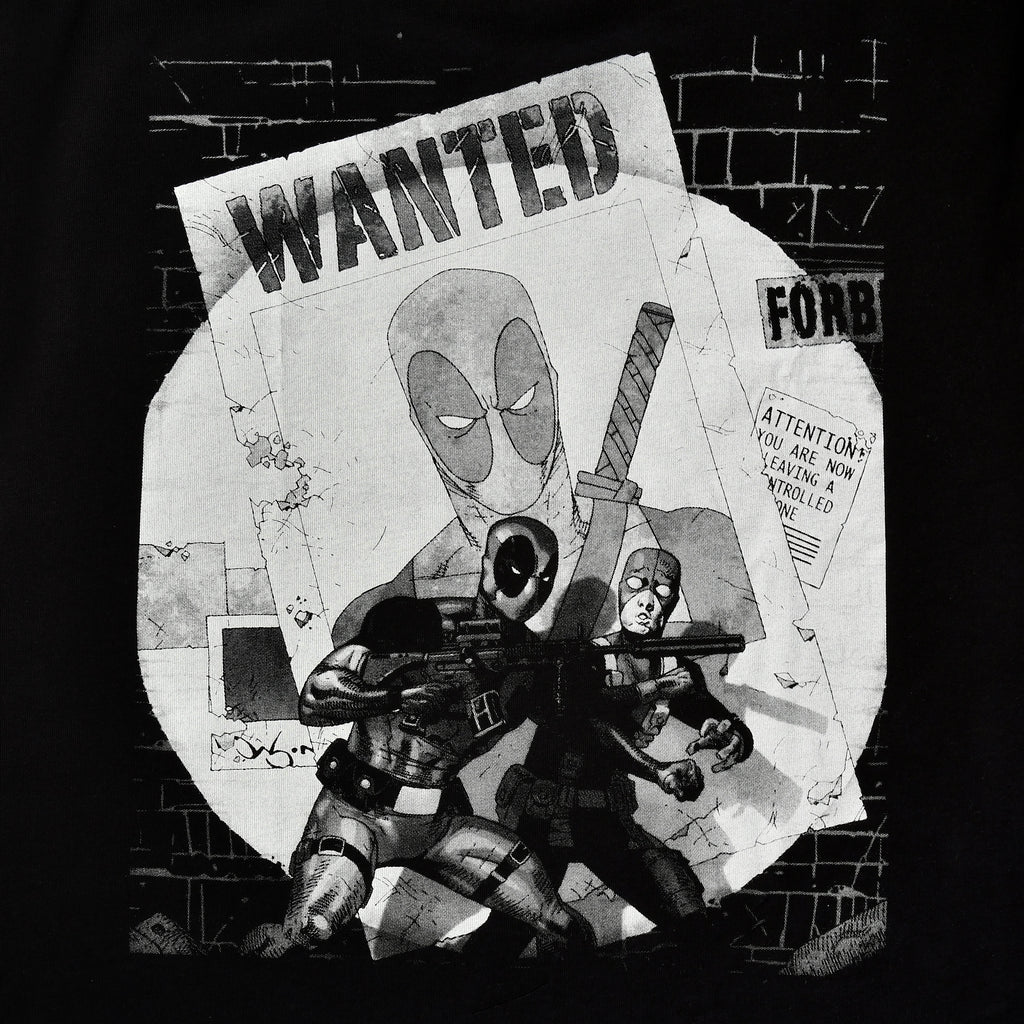 Image produit Deadpool - T-shirt Wanted noir