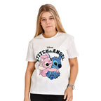 Image produit Lilo & Stitch - T-shirt Angel & Stitch pour femmes blanc