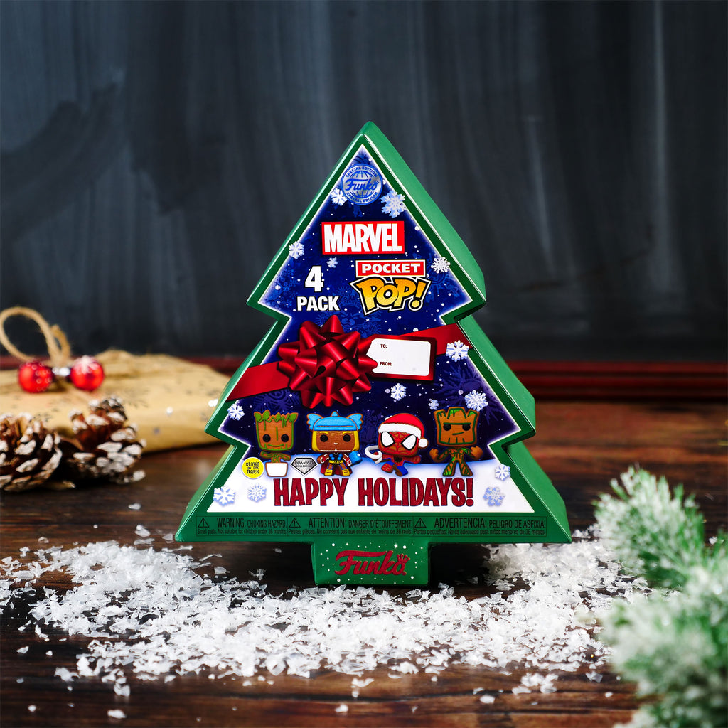 Product image Marvel - Happy Holidays Funko Pocket Pop 4-piece Figure Set