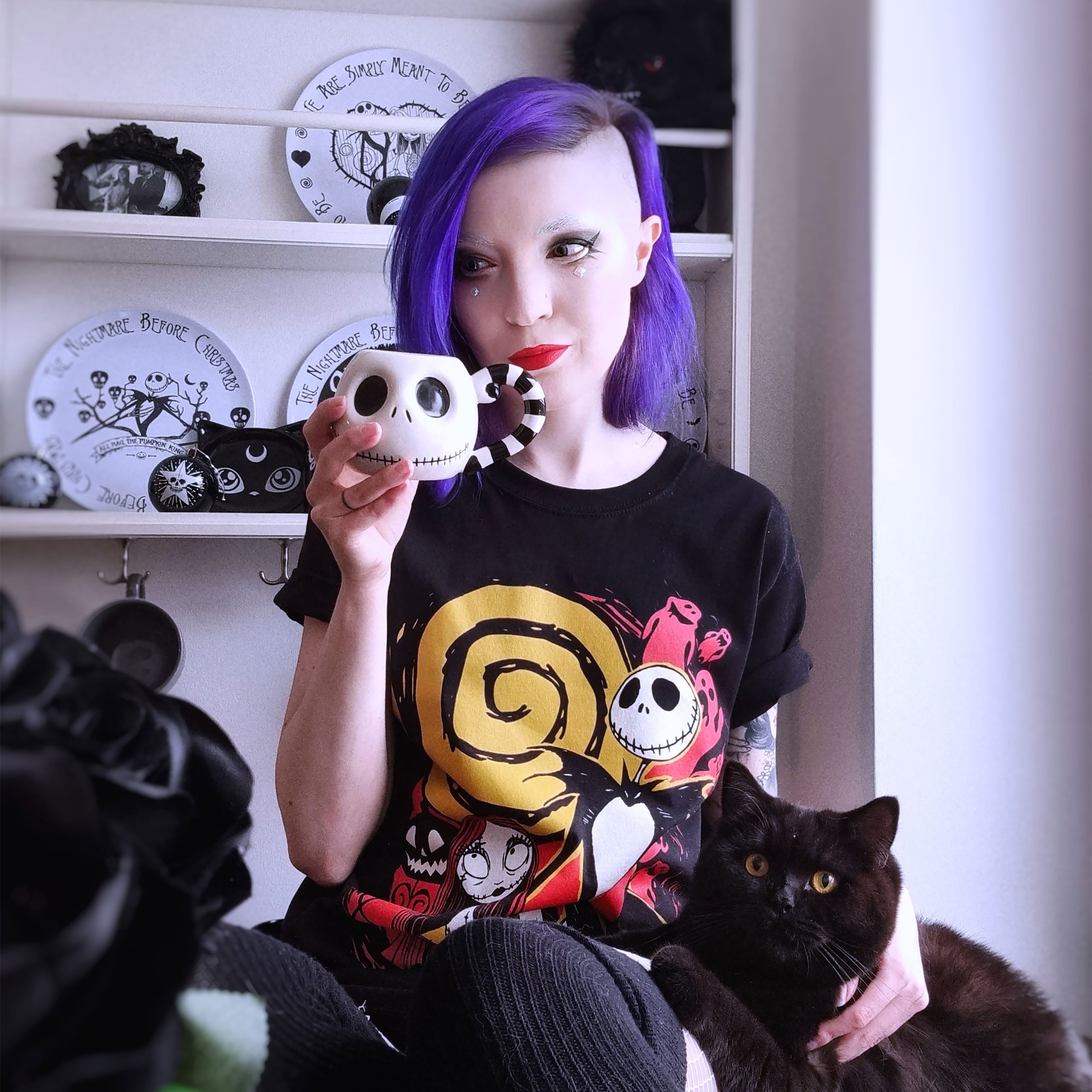 Image produit Nightmare Before Christmas - T-shirt Jack & Sally noir