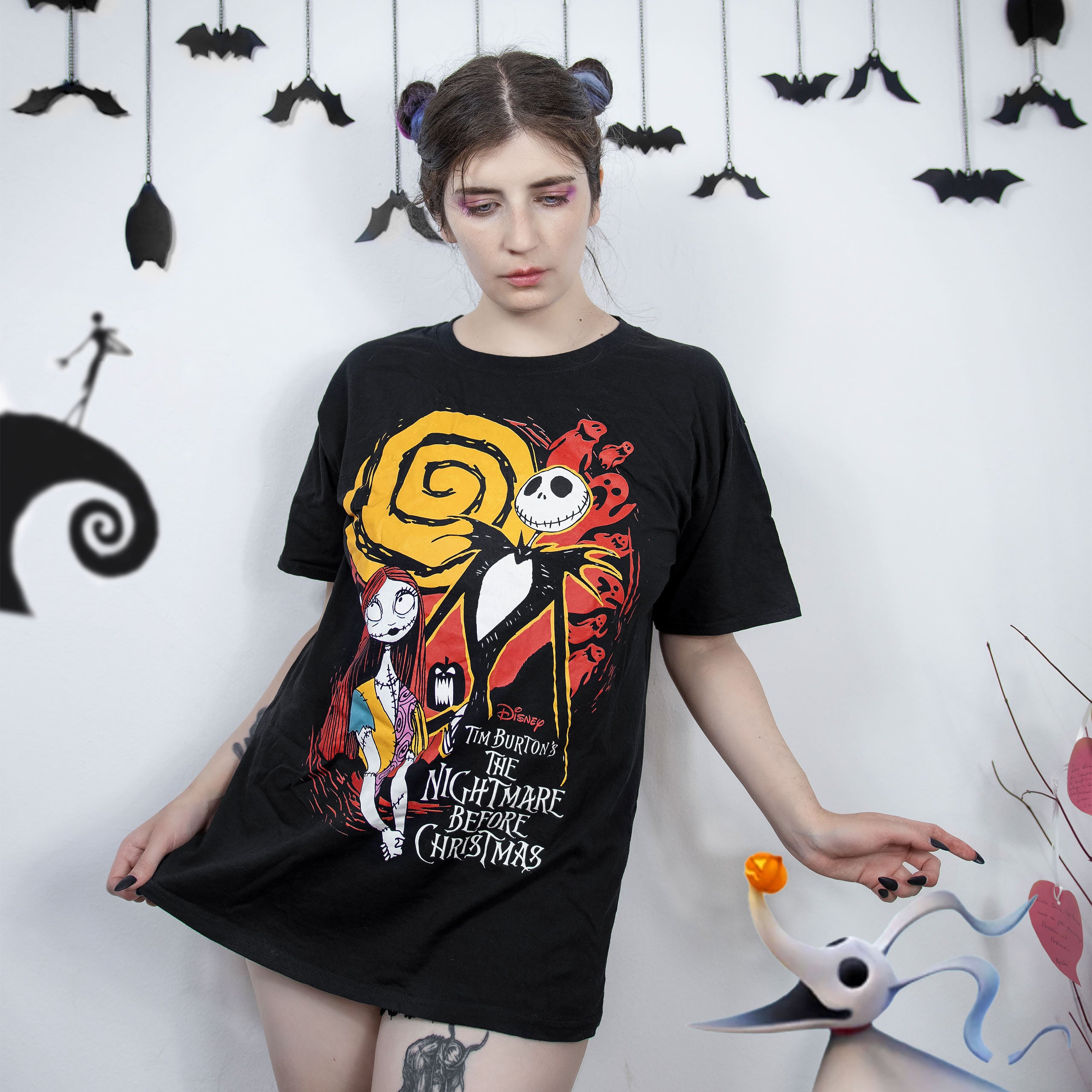 Image produit Nightmare Before Christmas - T-shirt Jack & Sally noir