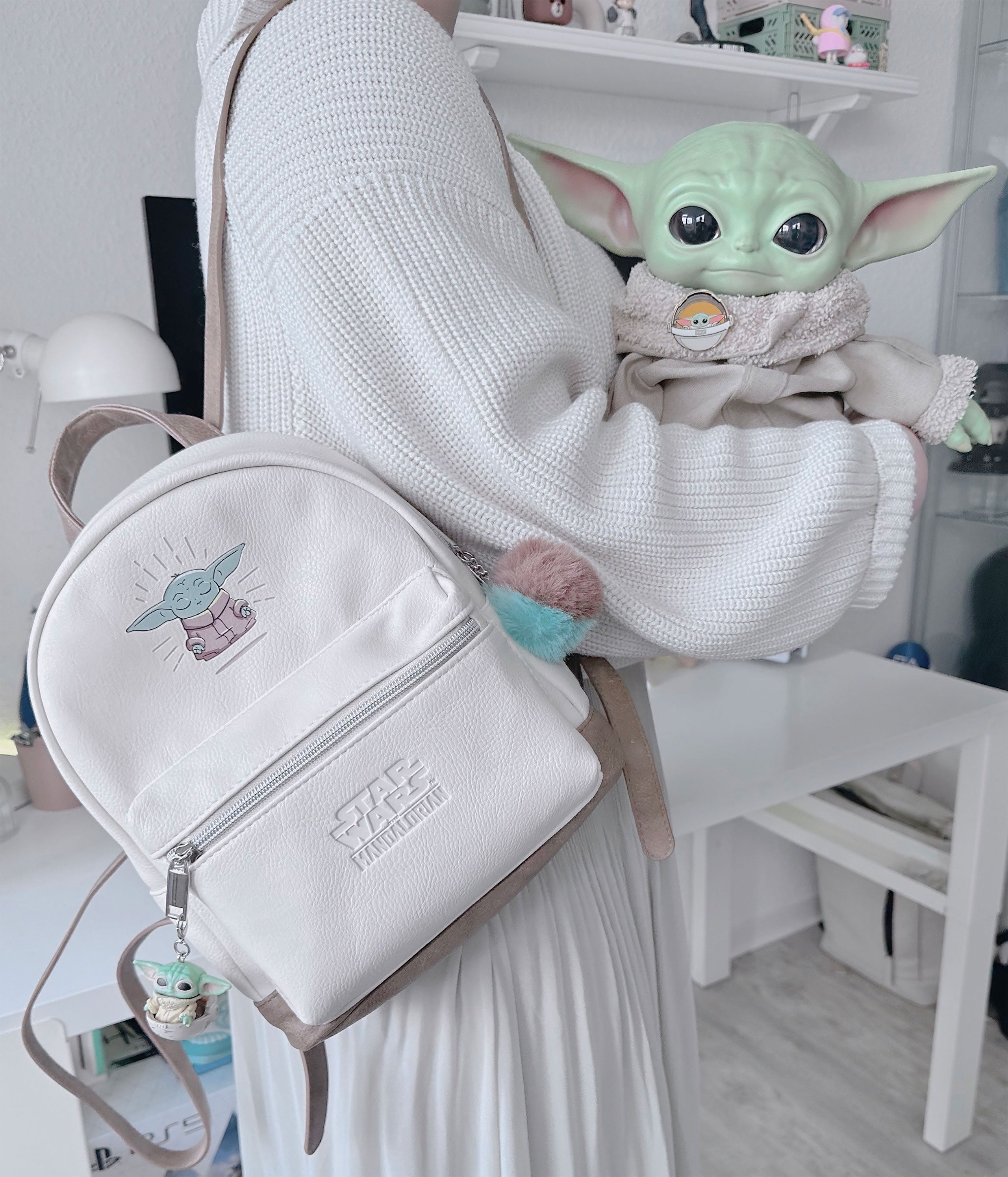Image produit Mini sac à dos Grogu avec Pom Pom - Star Wars The Mandalorian