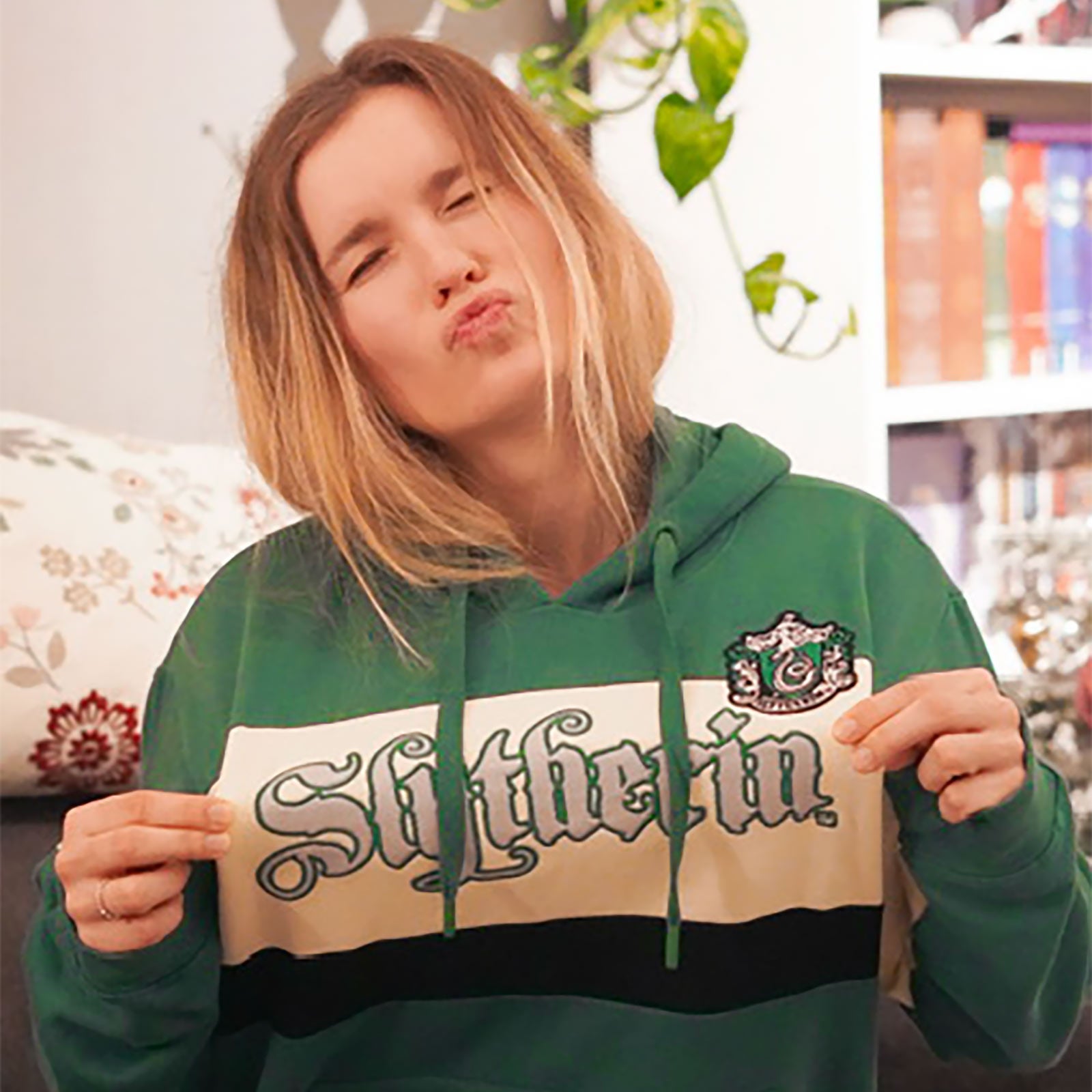 Image produit Harry Potter - Sweat à capuche Team Serpentard