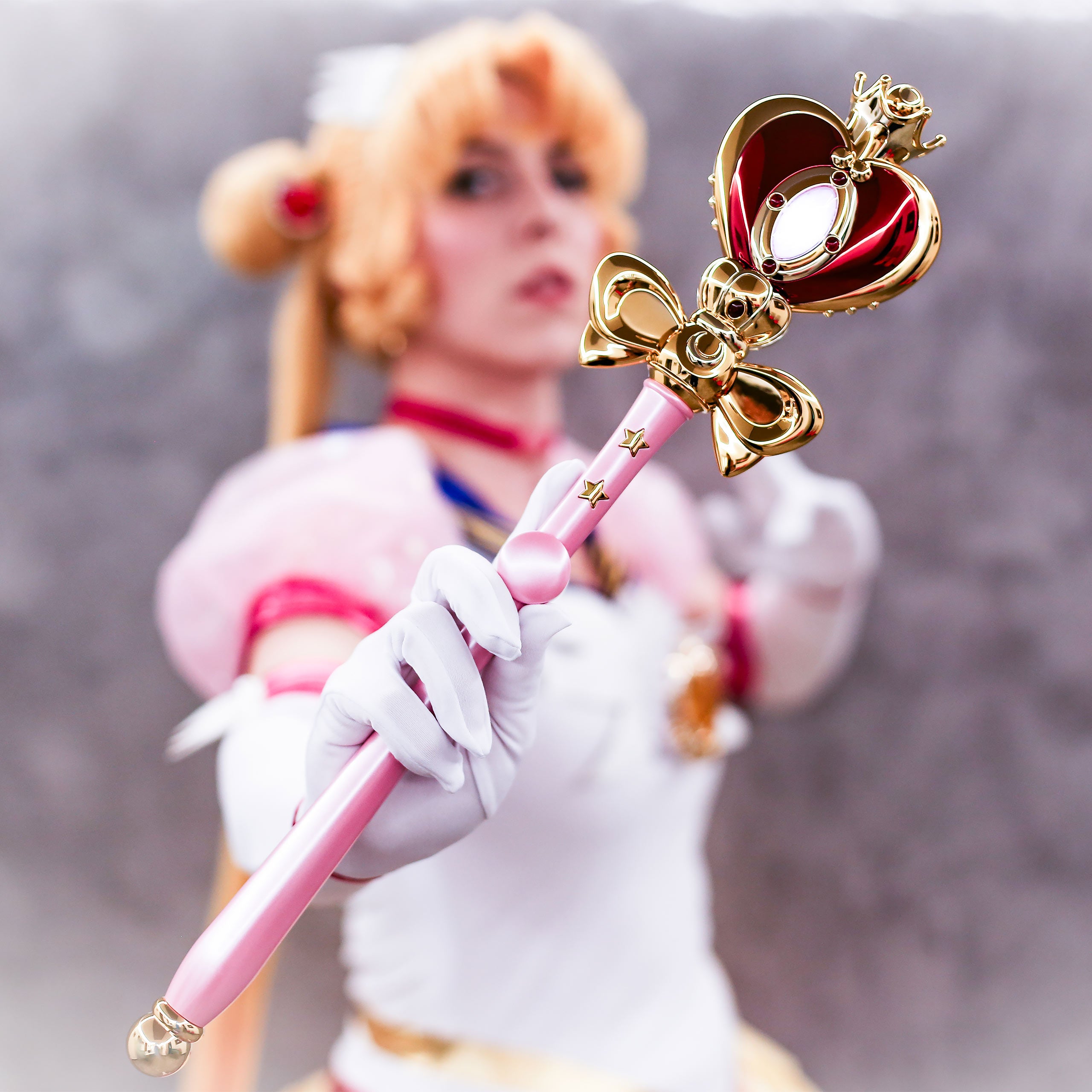 Image produit Sailor Moon - Réplique du Sceptre Cosmique des Cœurs de Lune