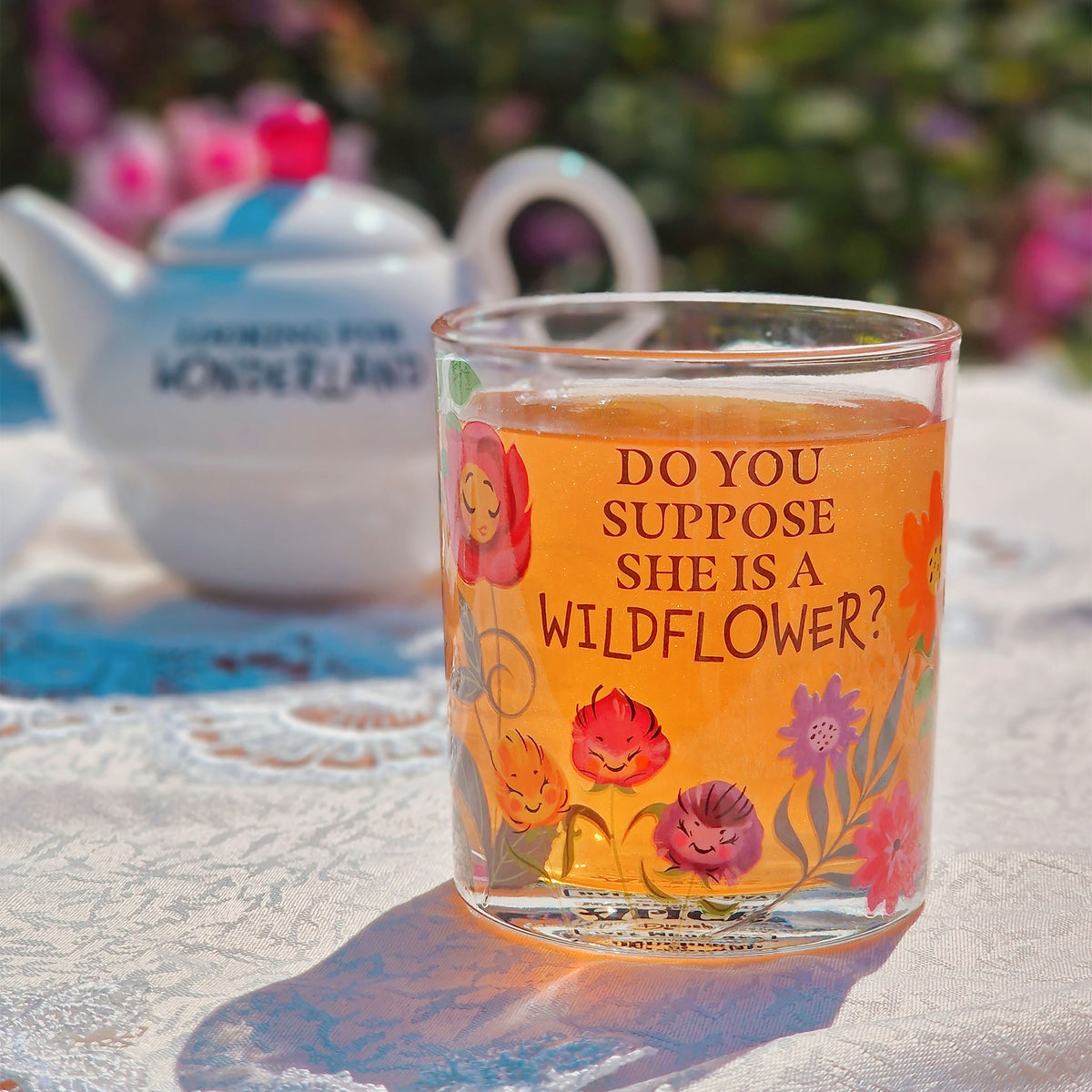 Image produit Alice au Pays des Merveilles - Ensemble de 2 verres Fleurs