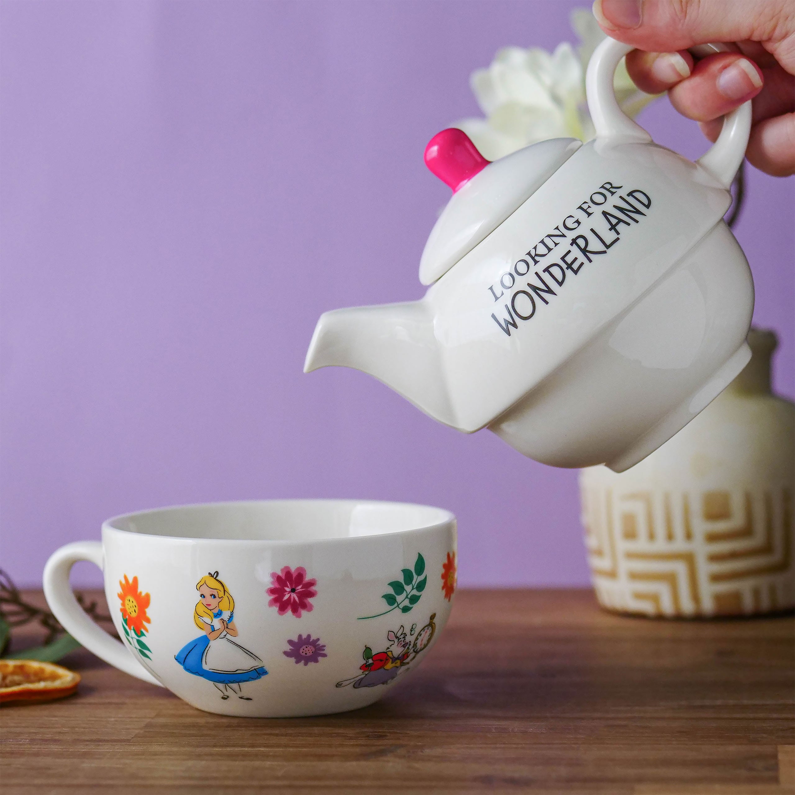 Image produit Alice au Pays des Merveilles - Théière Looking For Wonderland avec tasse
