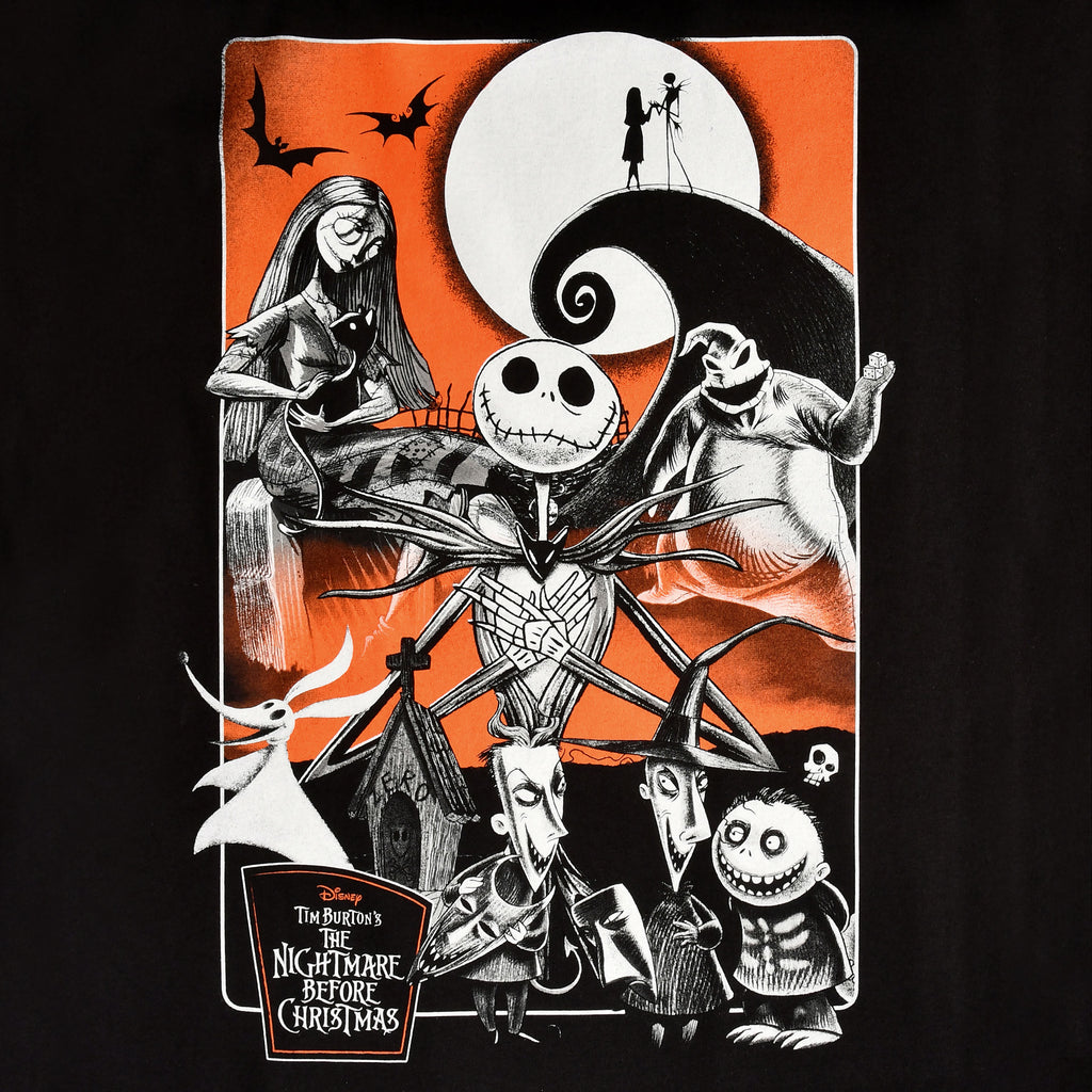 Image produit Nightmare Before Christmas - T-shirt Lune Orange noir