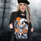 Image produit Nightmare Before Christmas - T-shirt Lune Orange noir