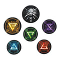 Image produit Witcher - Ensemble de boutons Symboles 6 pièces