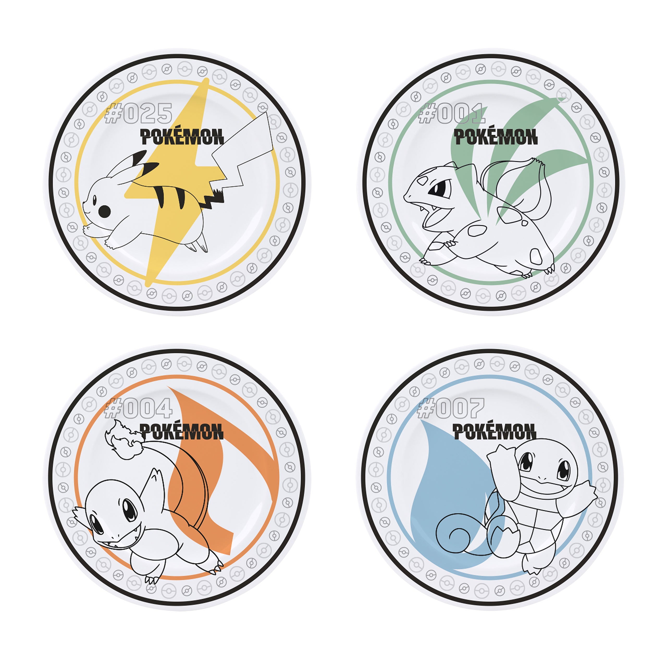 Image produit Pokemon - Ensemble de Assiettes Starter