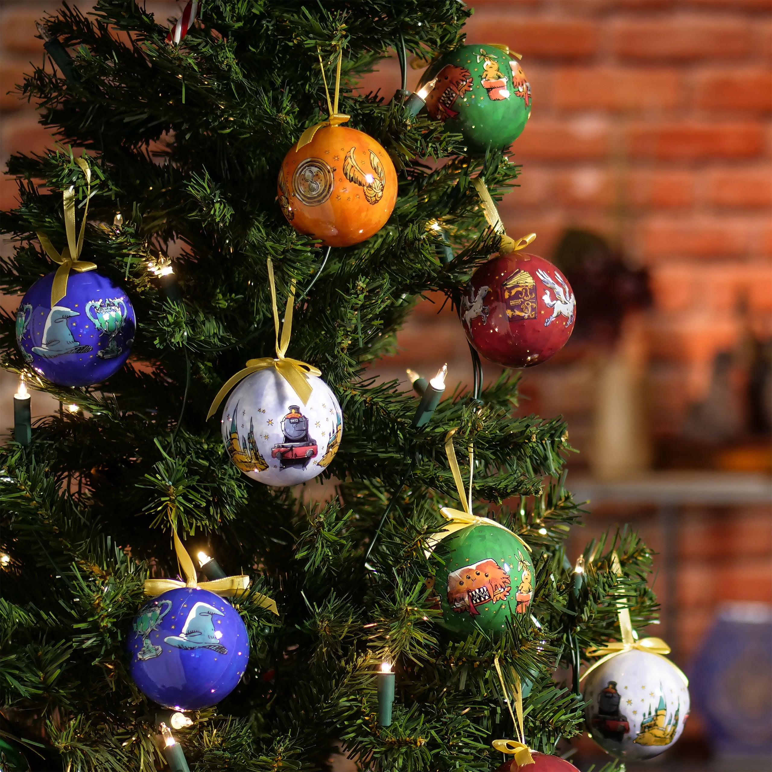 Image produit Boules de Noël Wizarding World, lot de 14 - Harry Potter