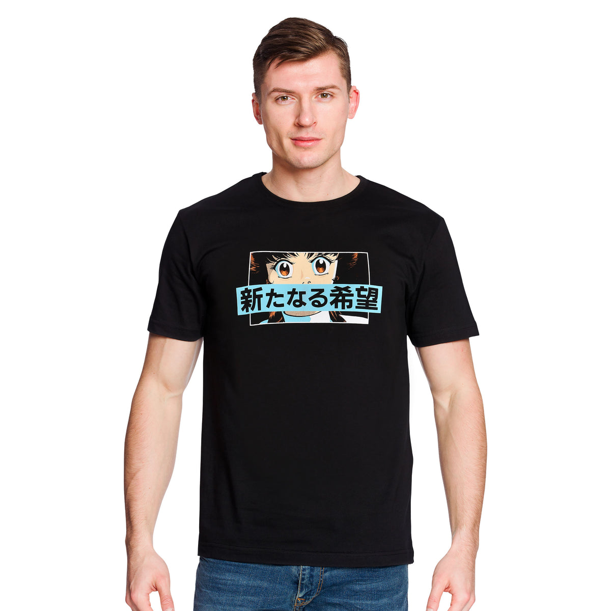 Image produit Star Wars - T-shirt Manga Leia noir