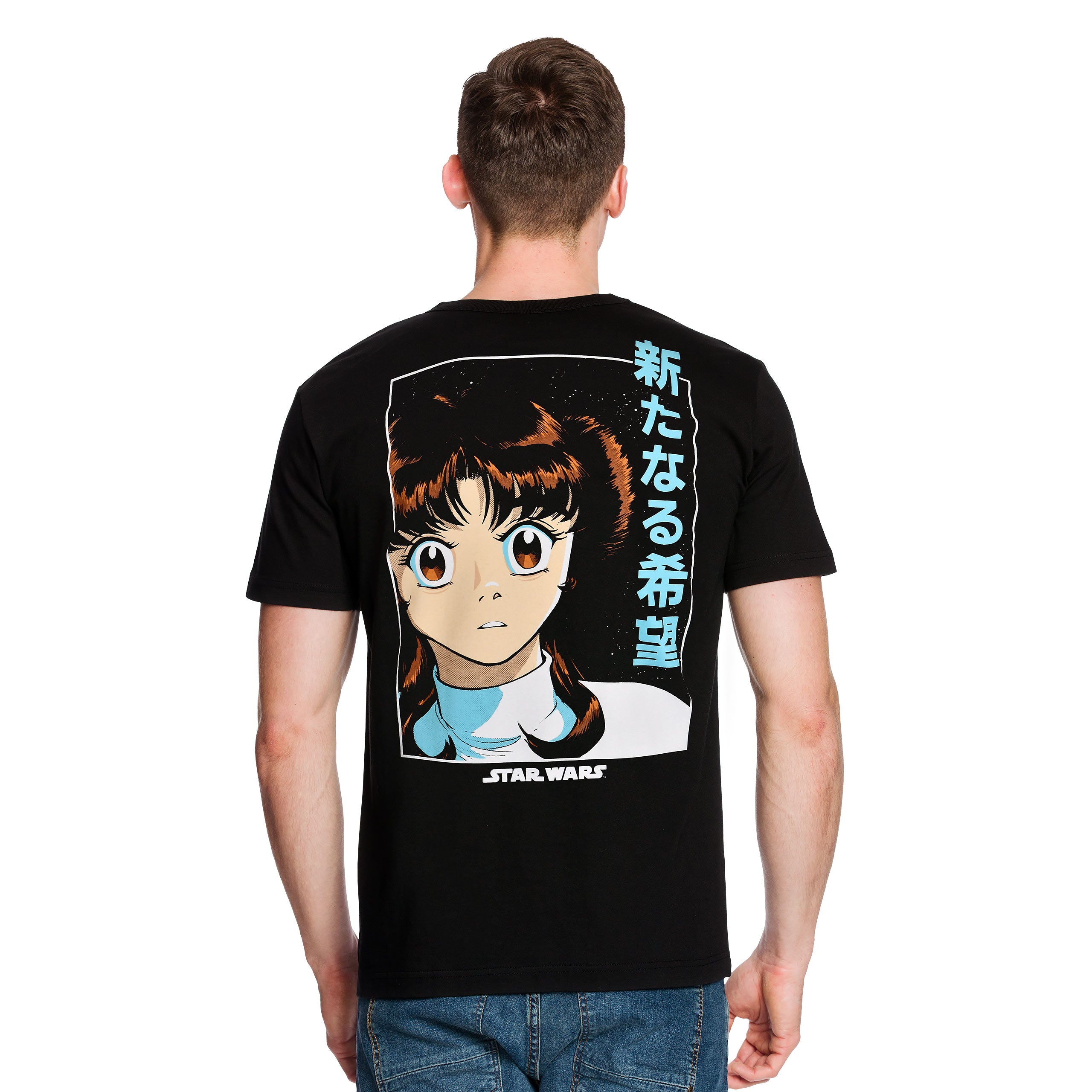 Image produit Star Wars - T-shirt Manga Leia noir