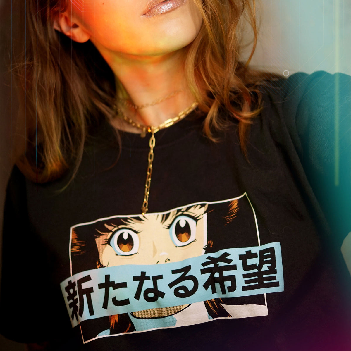 Image produit Star Wars - T-shirt Manga Leia noir