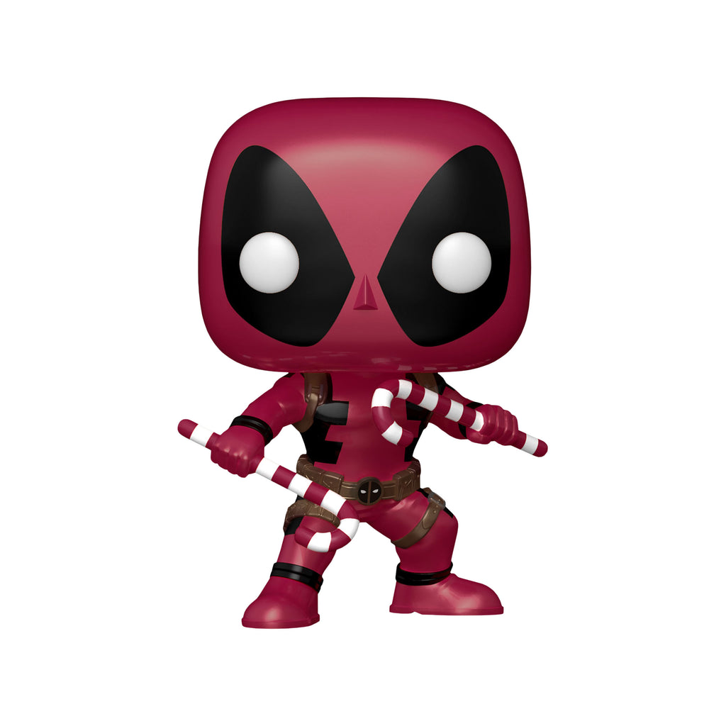 Image produit T-shirt de Noël Deadpool avec figurine Funko Pop