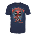 Image produit T-shirt de Noël Deadpool avec figurine Funko Pop