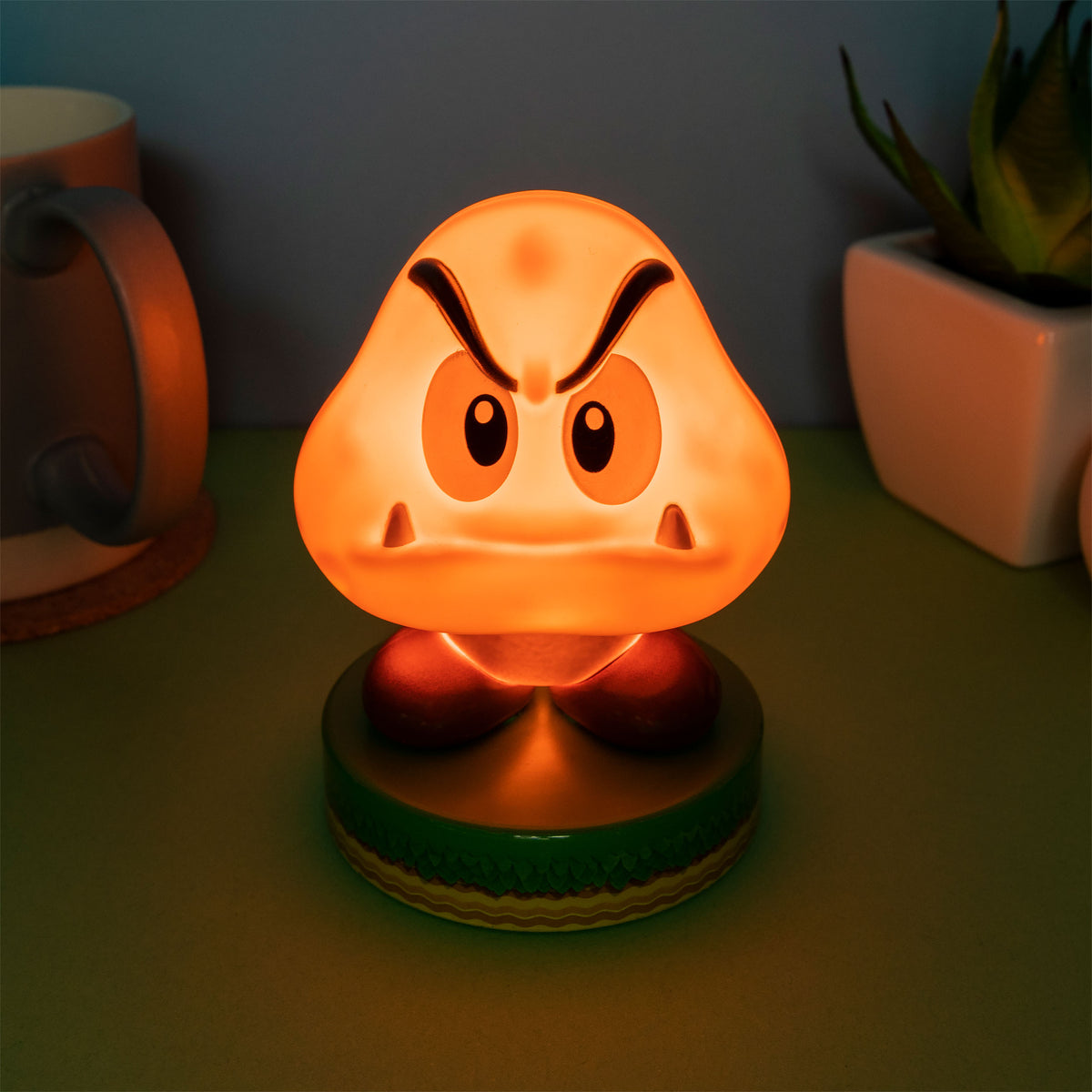 Image produit Super Mario - Icônes Goomba Lampe de Table 3D