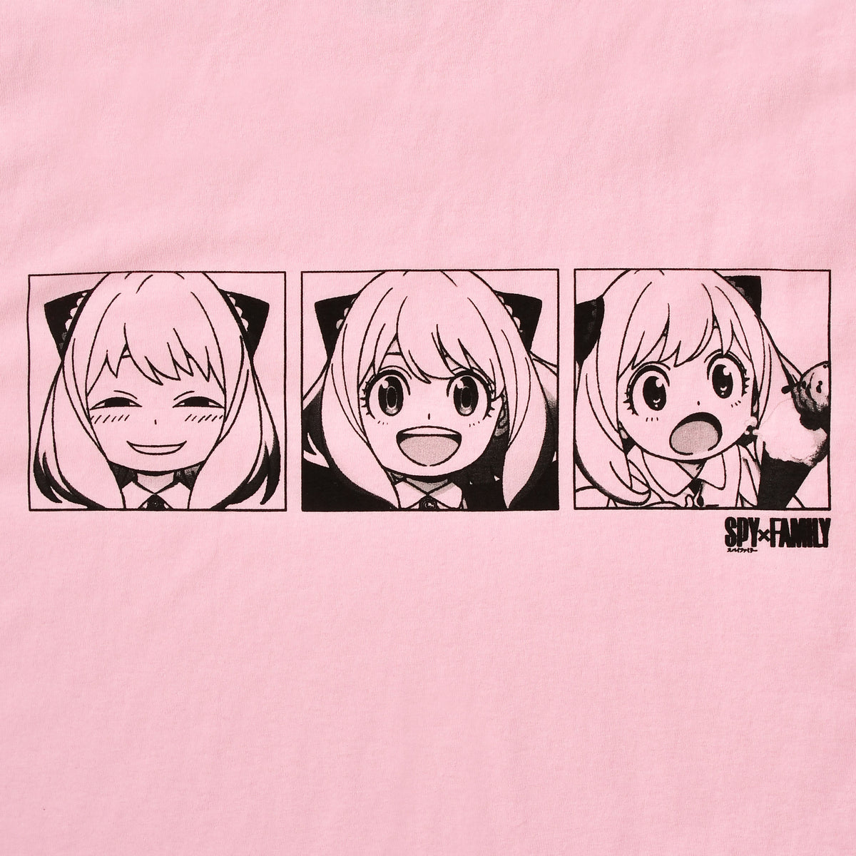 Image produit Spy x Family - Émotions d'Anya T-shirt rose